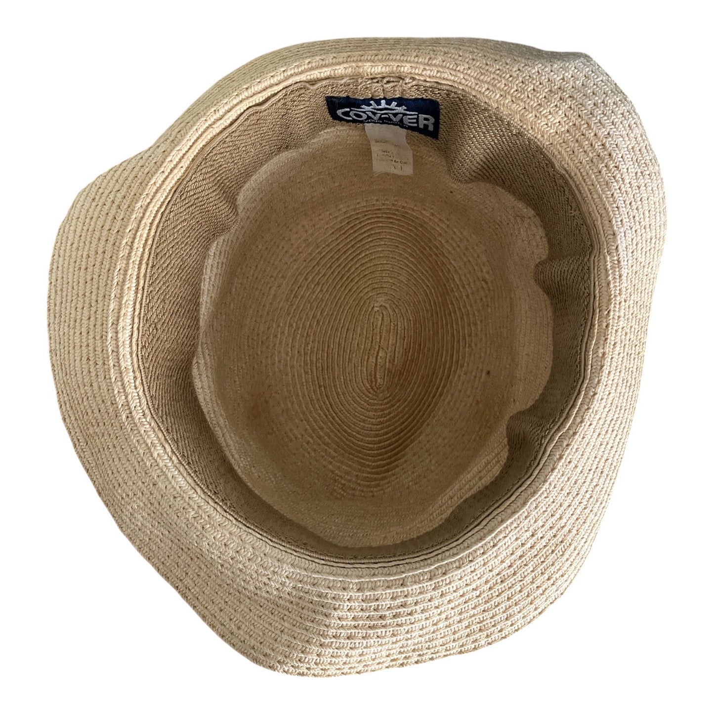 Cov-Ver Your World Straw Fedora Hat with Multicolor Stripe Band