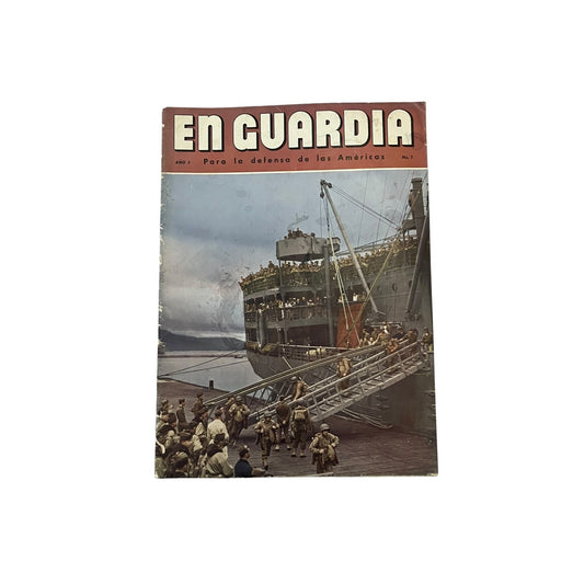 Vintage En Guardia Magazine Año 2 No 7 Spanish WWII Era Military Publication