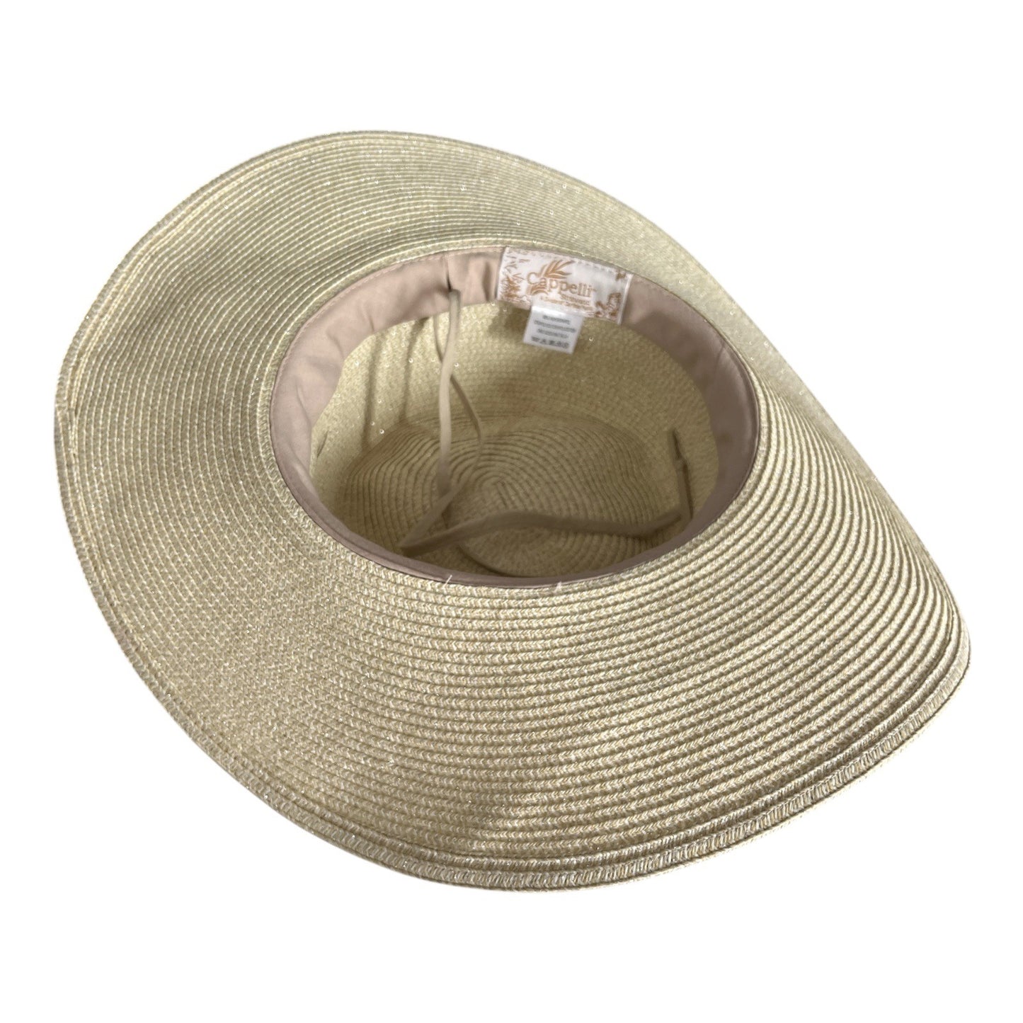 Cappelli Straworld Wide Brim Sun Hat with Yellow Flower Trim One Size Paper Braid