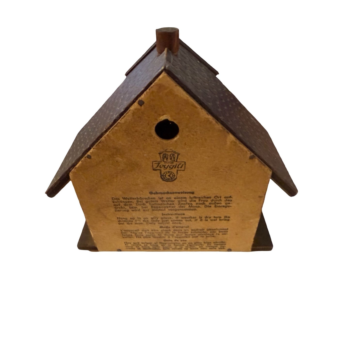 Vintage Joggili German Weather House Chalet Thermometer Wetterhaus Parts Repair