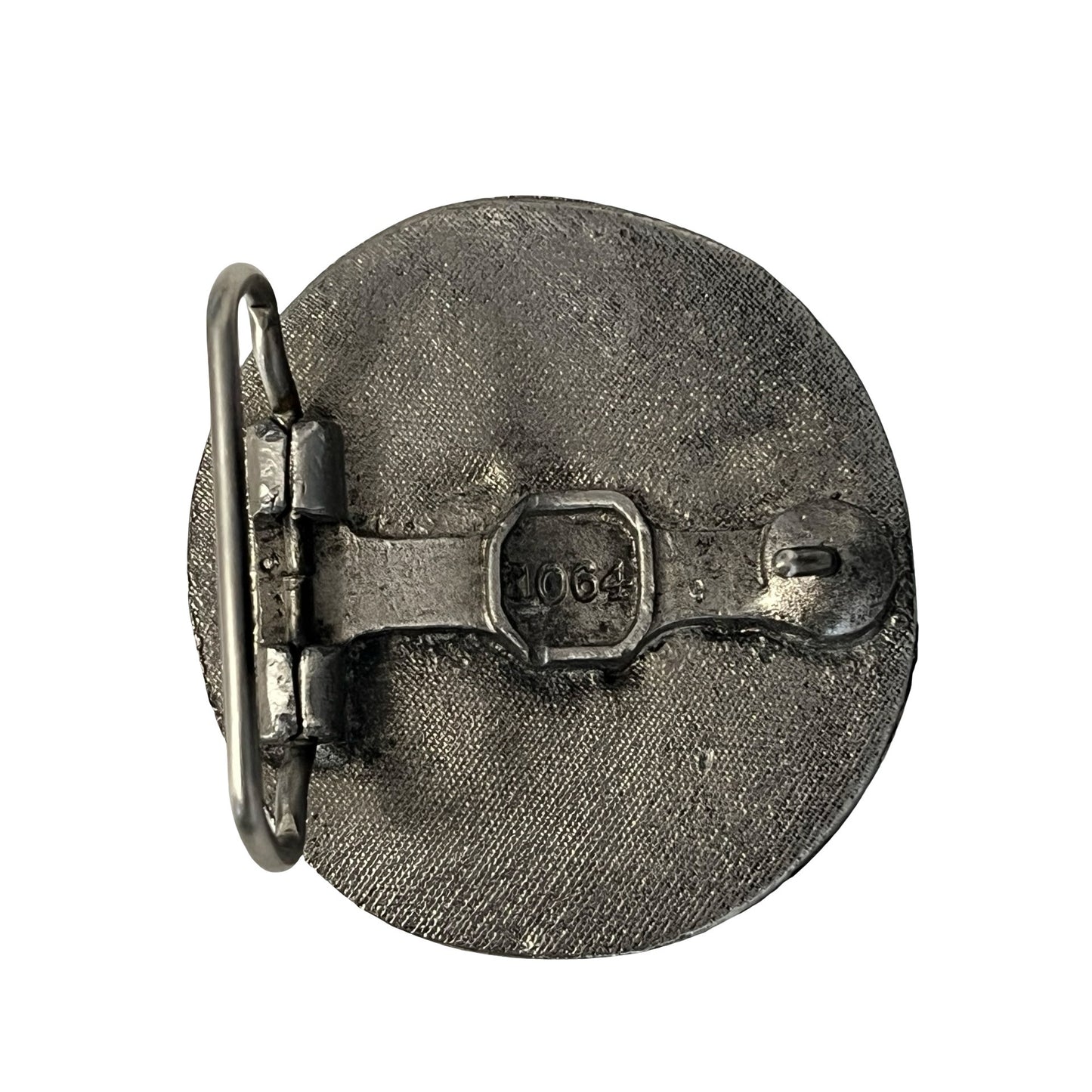 Vintage Fleetwood Mac Belt Buckle Pewter Penguin Top Hat Tuxedo Indiana Metal Craft 1064