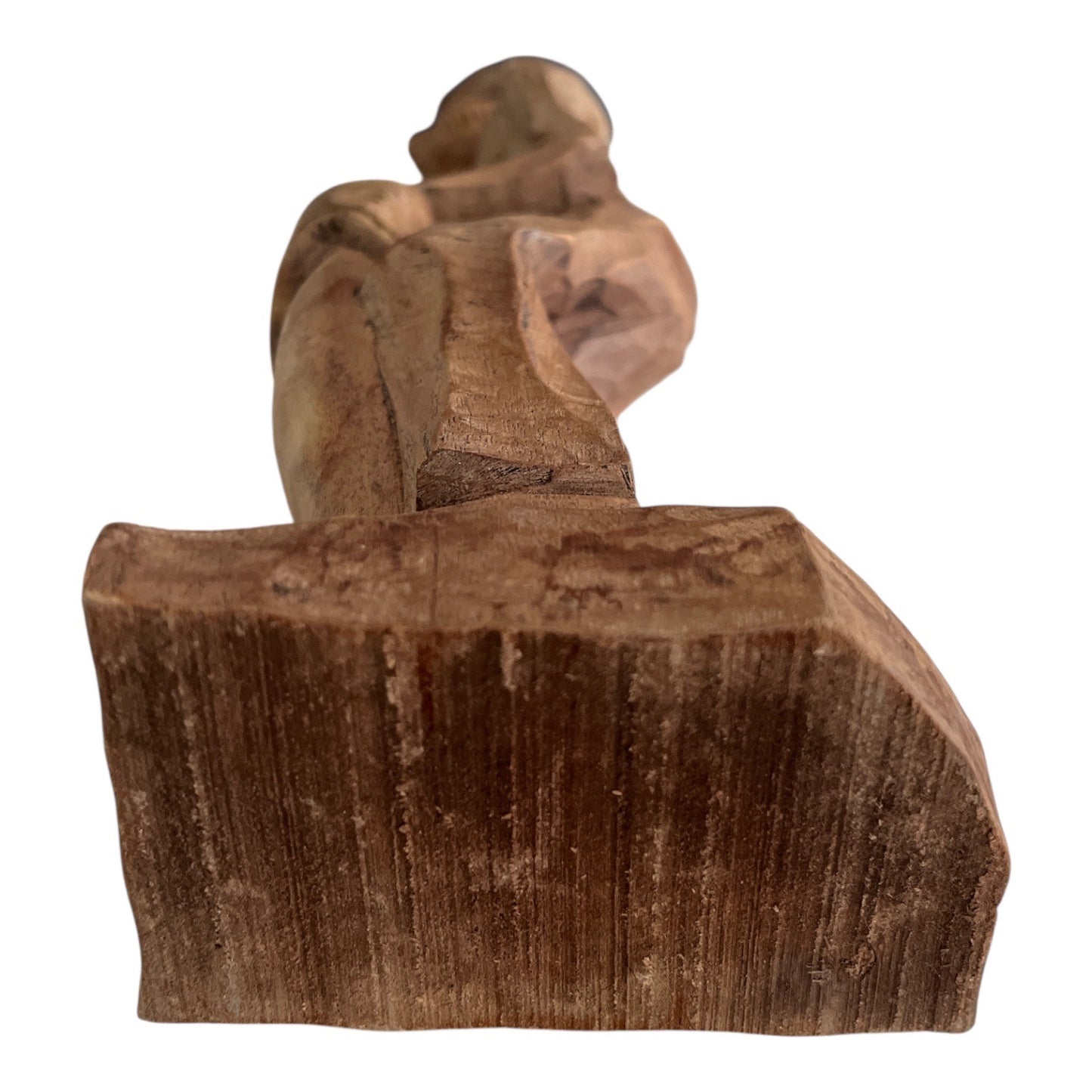 Hand Carved Wooden Drummer Figurine Folk Art Sculpture 11.5” Tall