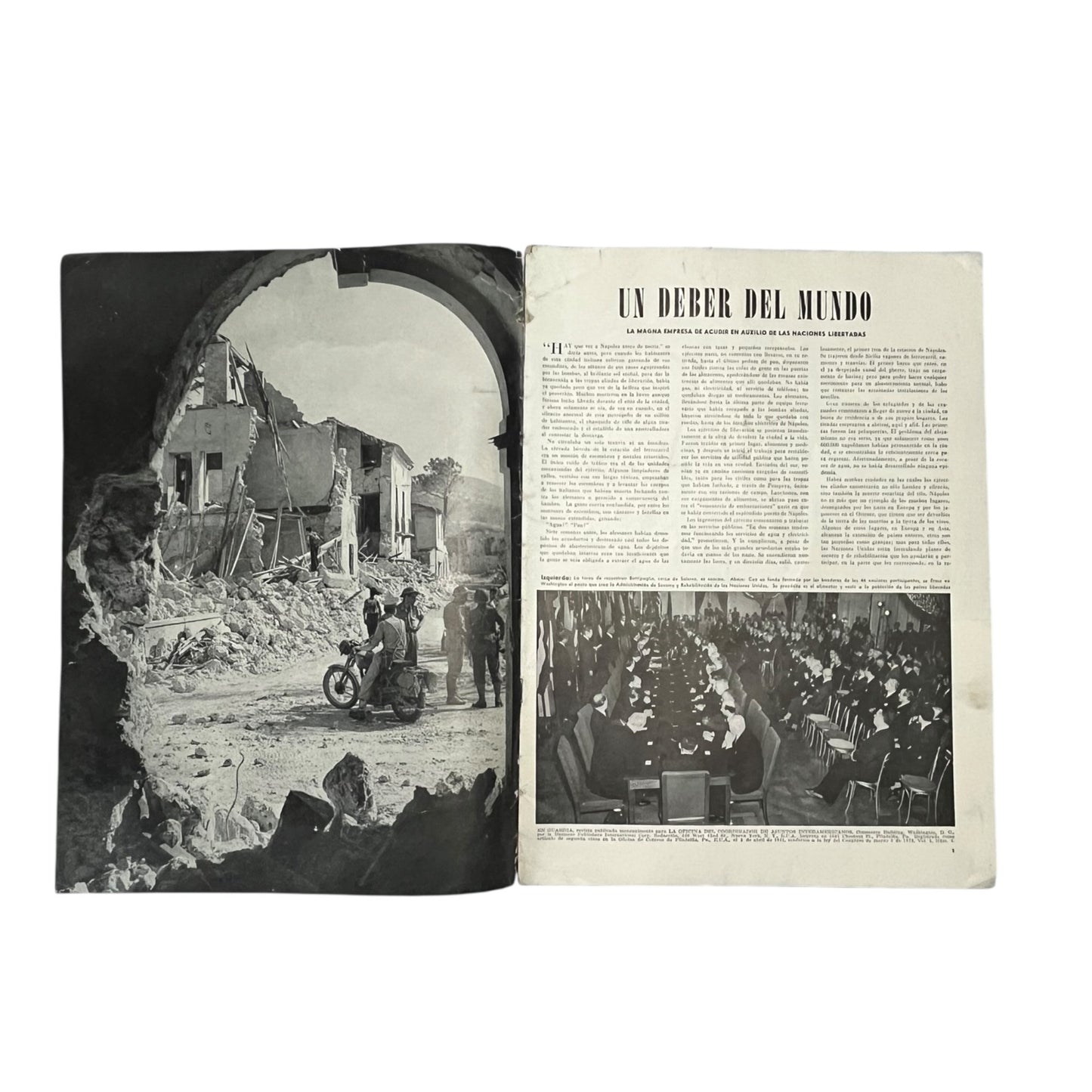En Guardia Spanish WWII Magazine Paracaidista Cover US Propaganda Latin America 1940s