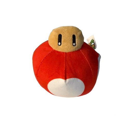 Super Mario Red Super Mushroom Plush Promotional Arcade Prize Toy 6 Inch