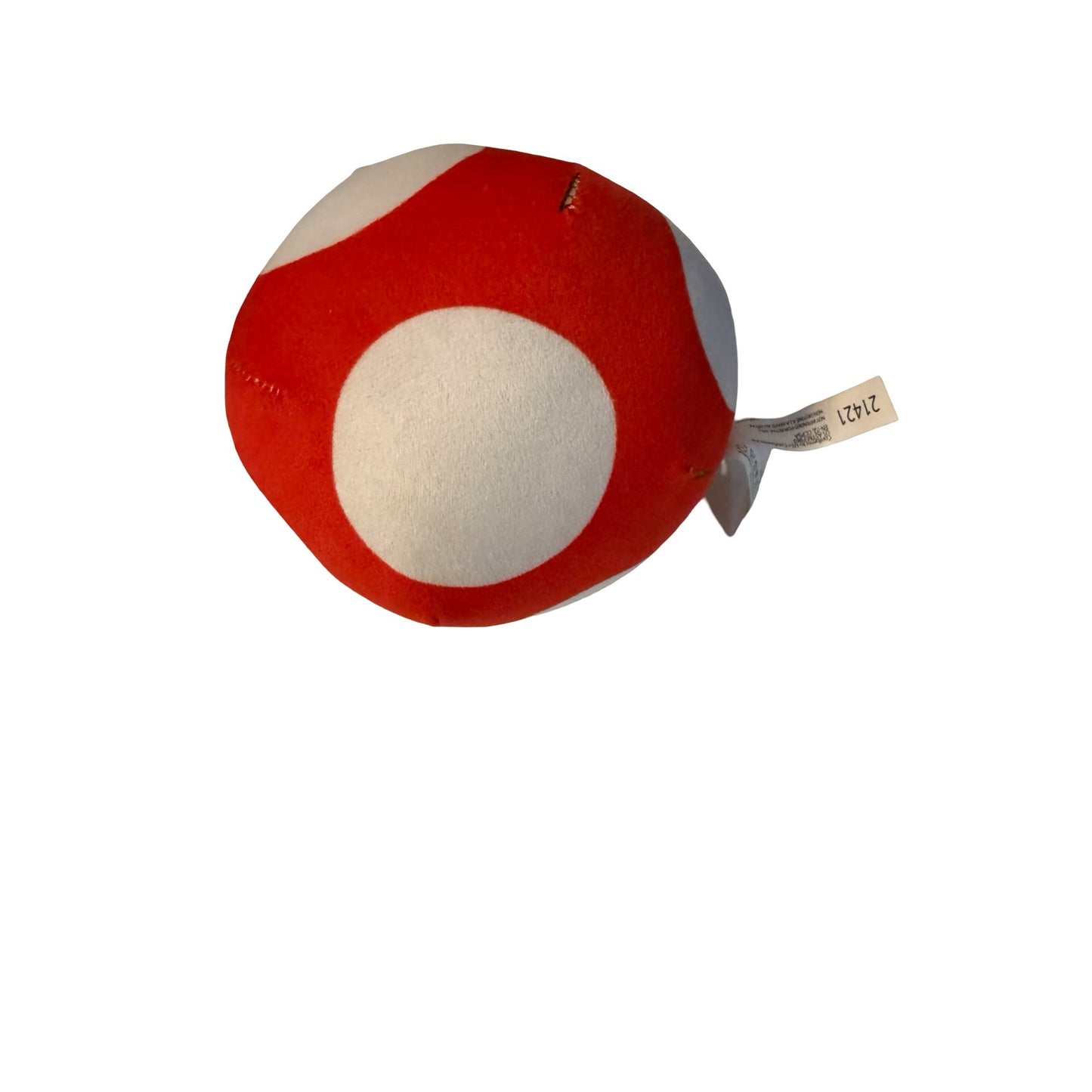 Super Mario Red Super Mushroom Plush Promotional Arcade Prize Toy 6 Inch