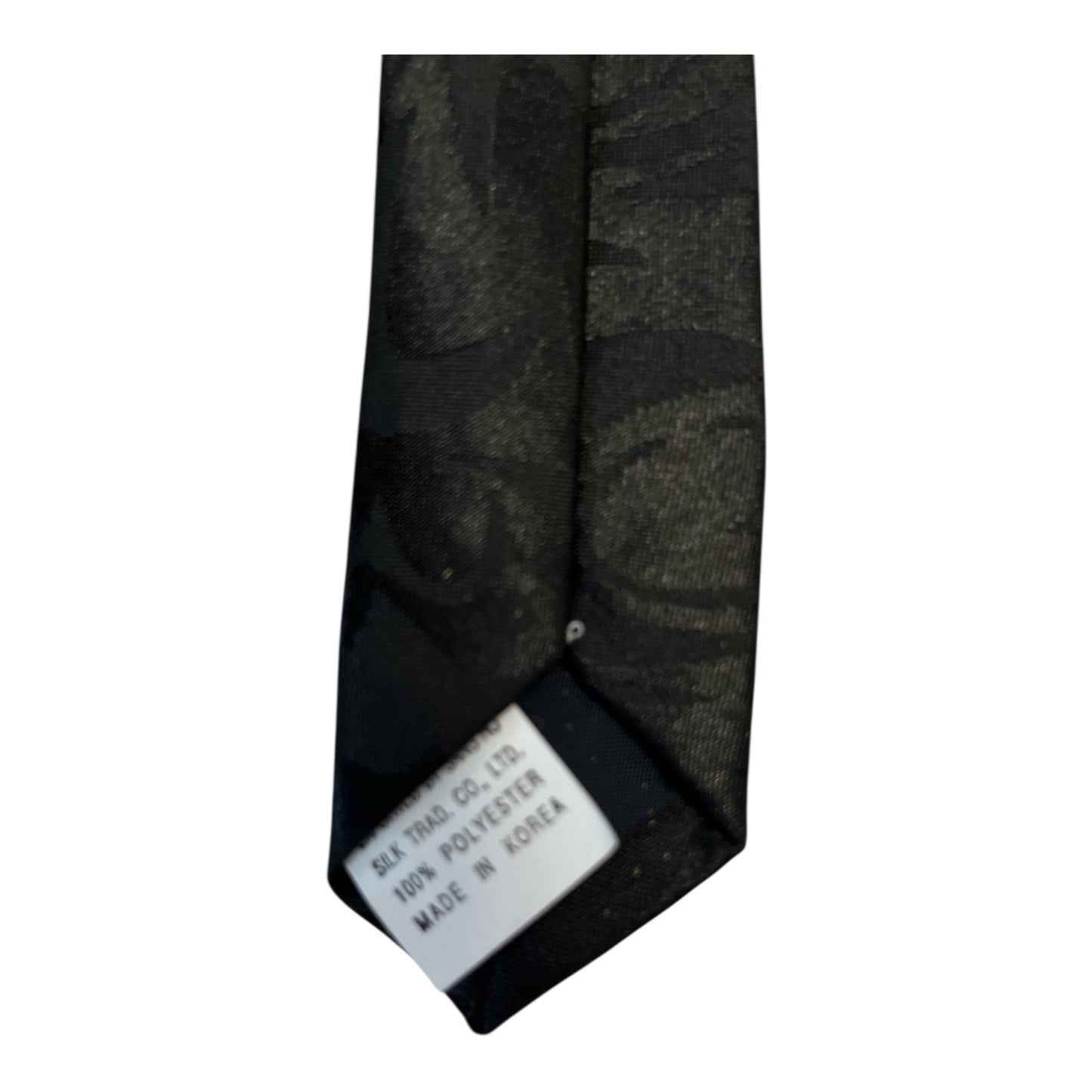 Fratello Handmade Bear Necktie Wildlife Animal Print Black Polyester Tie Korea