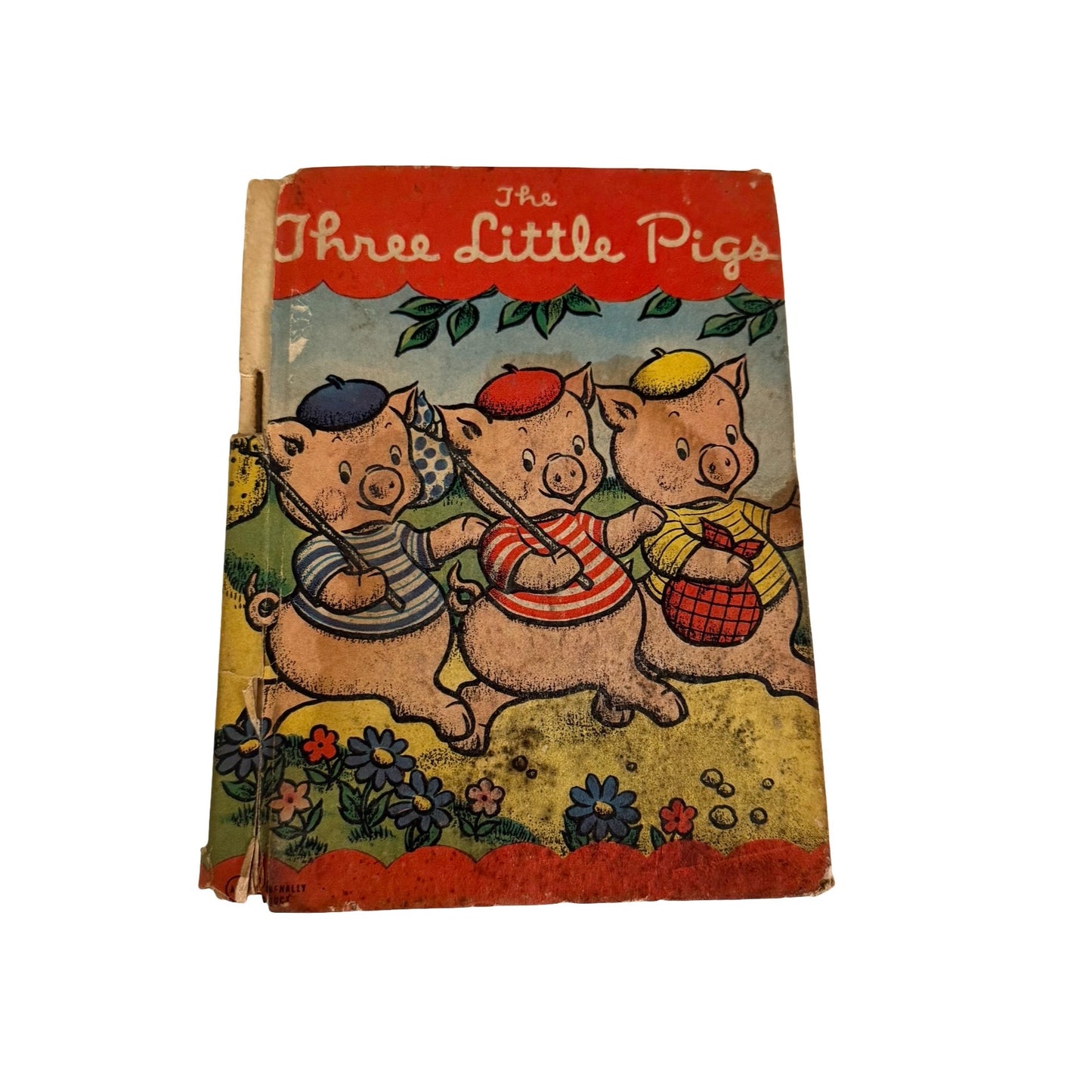 The Three Little Pigs Also The Foolish Pig Rand McNally 1965 Vintage Children's Book Tony Brice