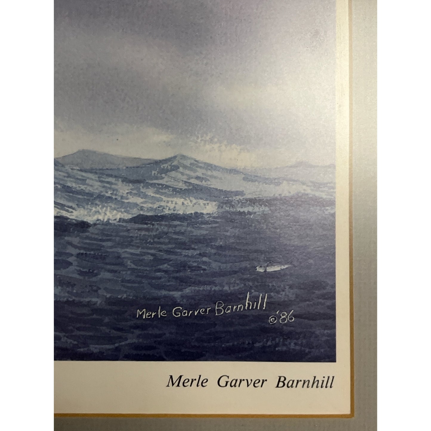 Merle Garver Barnhill Toledo Lighthouse Limited Edition Print Framed 19 x 16