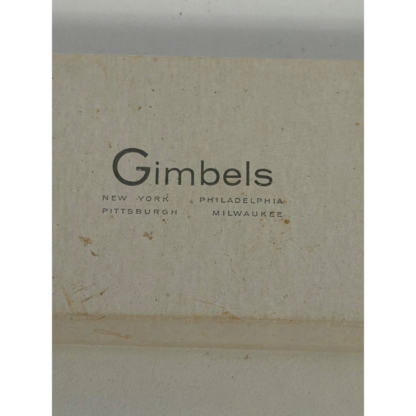 Vintage Gimbels Department Store Jewelry Gift Box New York Philadelphia Pittsburgh Milwaukee