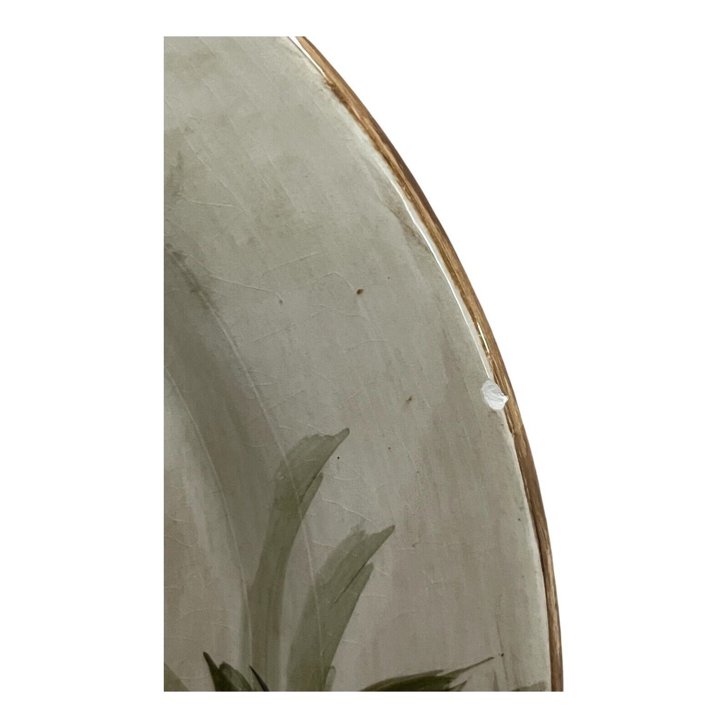 Tabletops Unlimited Lifestyles Kona Hand Painted Palm Tree Salad Plate 8 5/8”