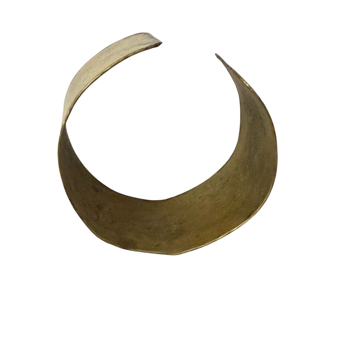 Vintage 1970s Brutalist Brass Copper Mixed Metal Wide Cuff Bracelet Artisan 2.5"