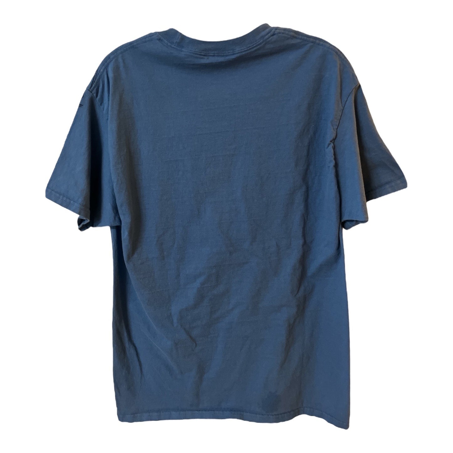 Disney Parks Attractions Stamp Graphic T-Shirt Blue Size L