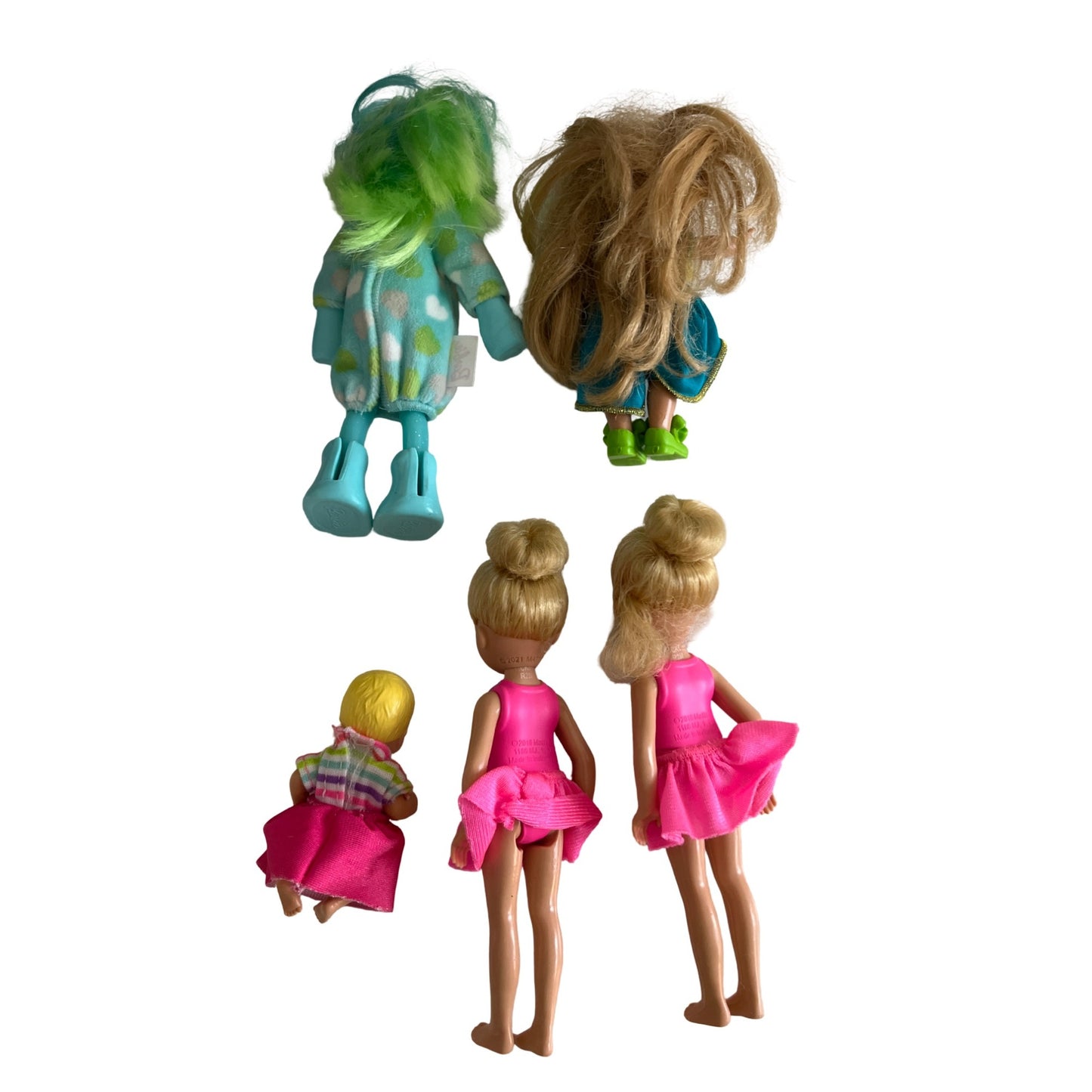 Barbie Chelsea Doll Lot of 5 Mattel Chelsea Friends Baby Sister Dolls Mixed Outfits