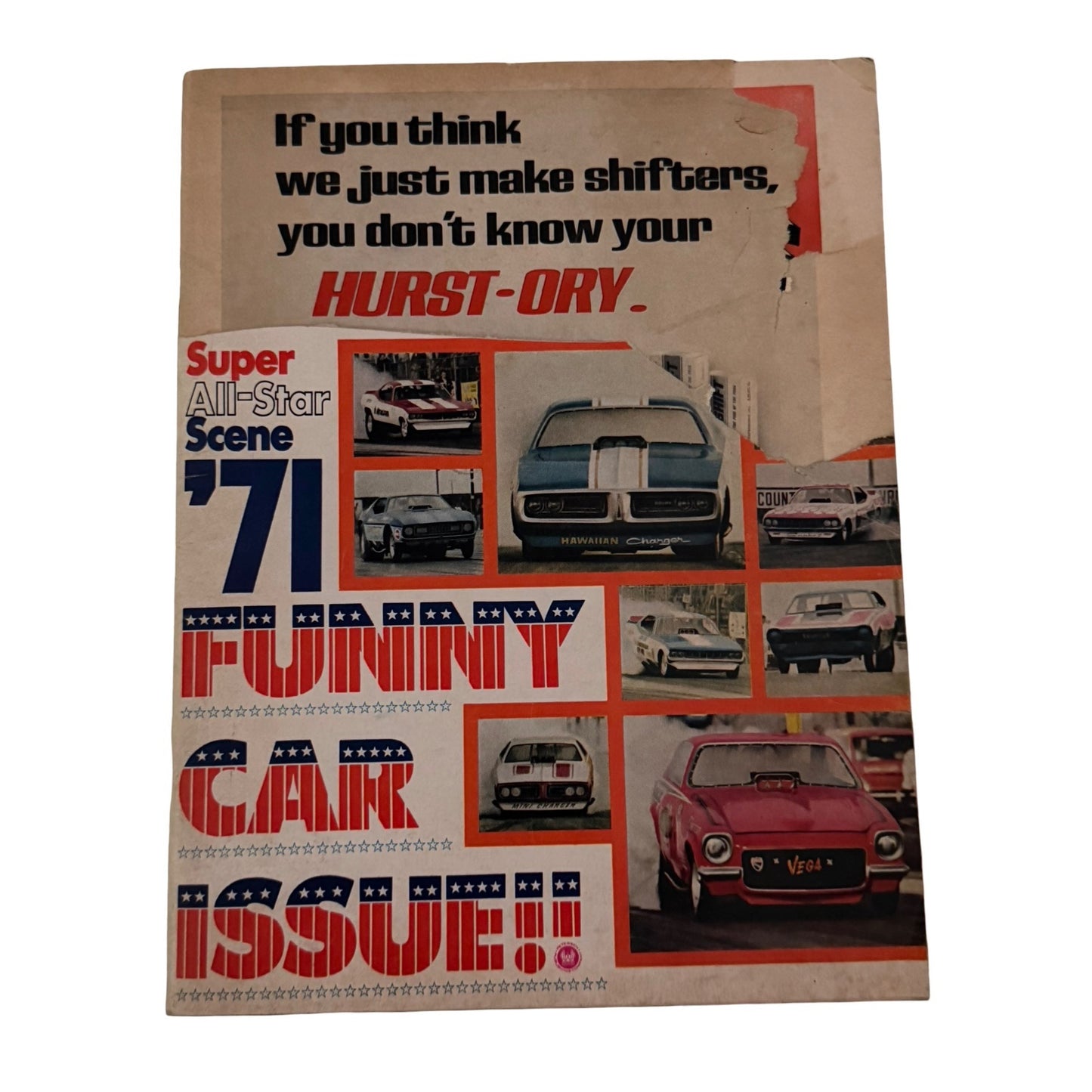 Hot Rod Magazine April 1971 Funny Car Issue Paul Newman Coke Ad Vintage Drag Racing