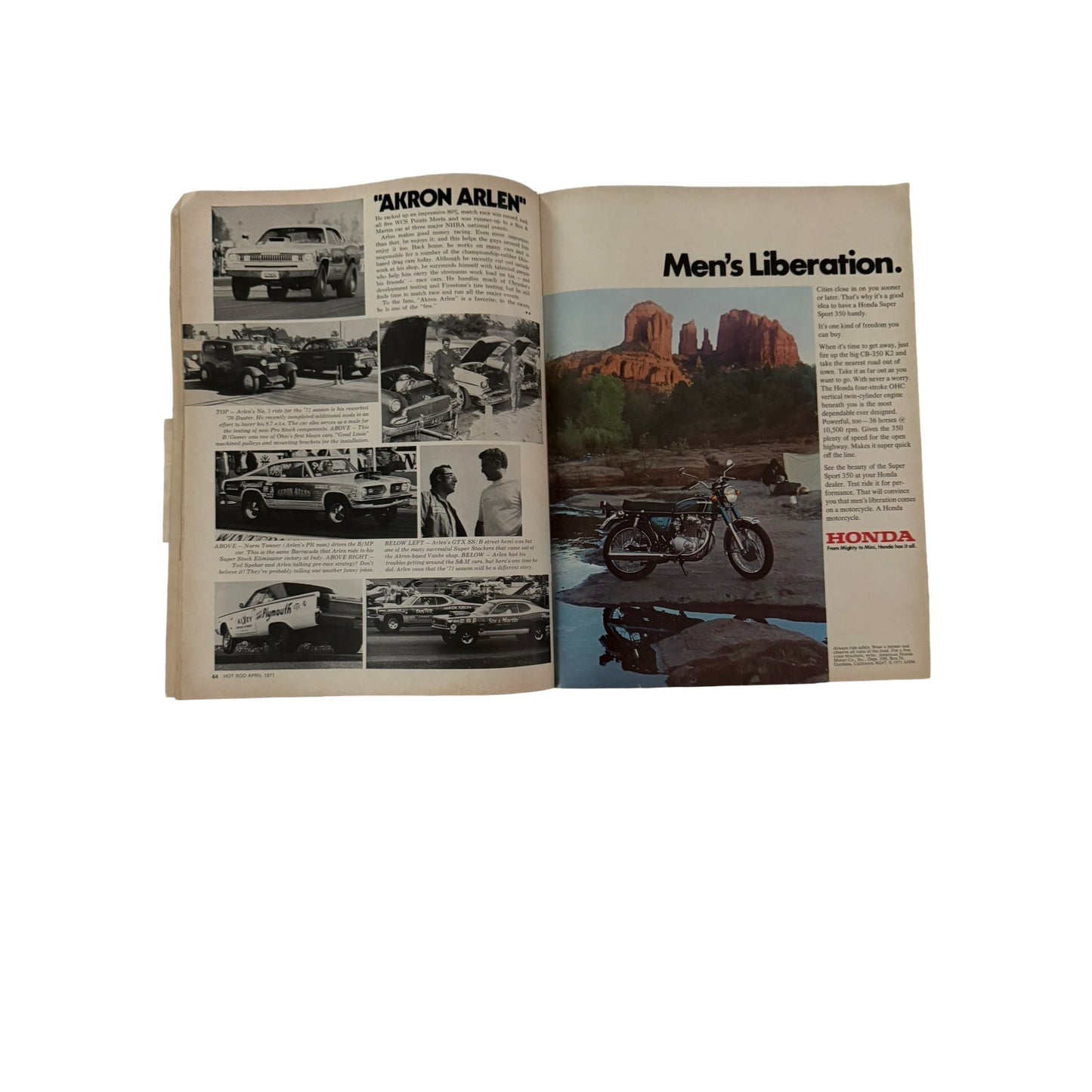 Hot Rod Magazine April 1971 Funny Car Issue Paul Newman Coke Ad Vintage Drag Racing