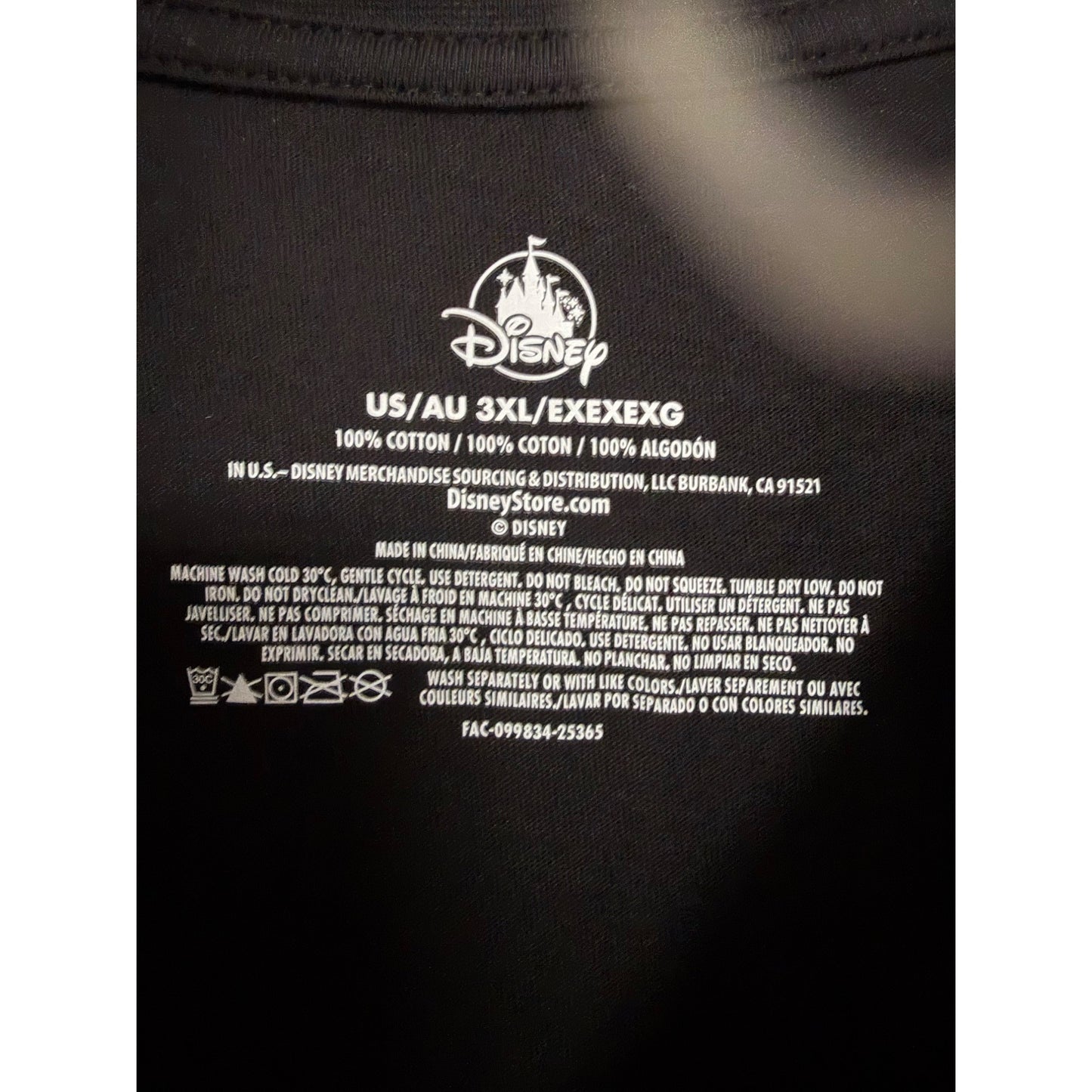 NWT Walt Disney World Annual Passholder T-Shirt Black Mickey Logo 3XL