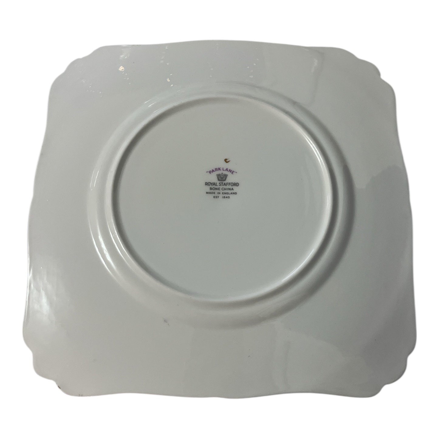 Royal Stafford Park Lane Bone China Plate Blue Floral Gold Trim England