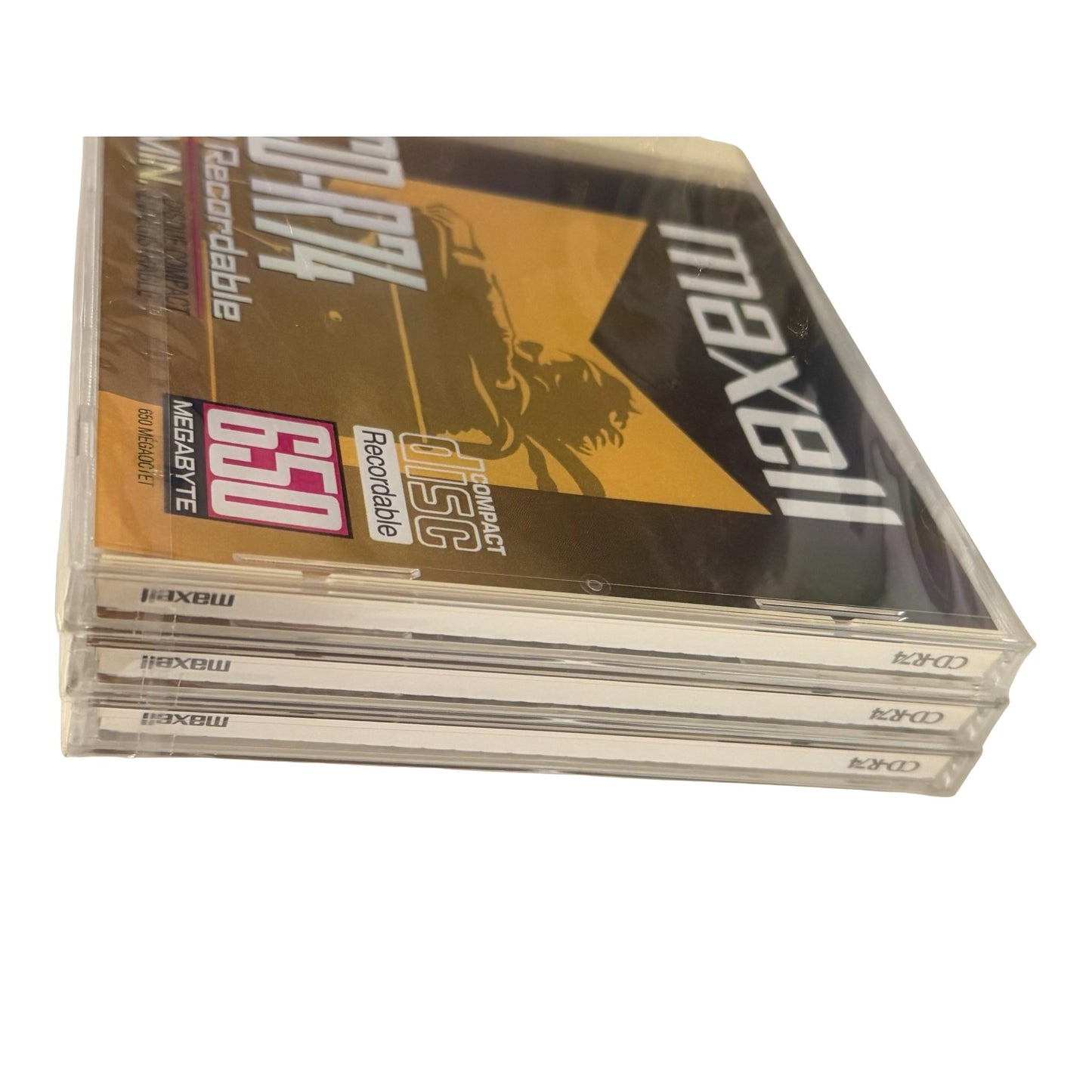 Maxell CD-R74 Recordable Compact Discs 3 Pack 650MB 74 Minute Made in Japan