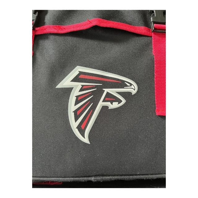 Set of 2 Atlanta Falcons NFL Brand Bleacher Cushion Seats Folding Stadium Chairs w/Pocket & Cup Holder - Like New