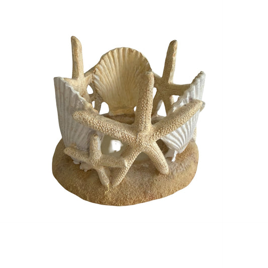 Yankee Candle Coastal Starfish Seashell Tealight Holder Beach Nautical Decor