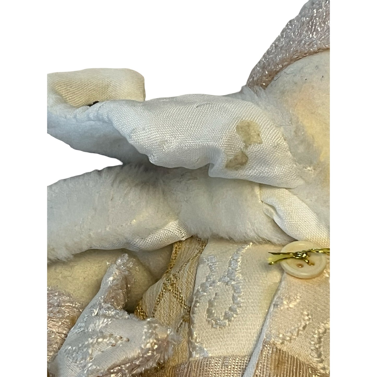 American Payroll Association Snowman Plush 12” Winter Decor Gold Cream Holiday Figure