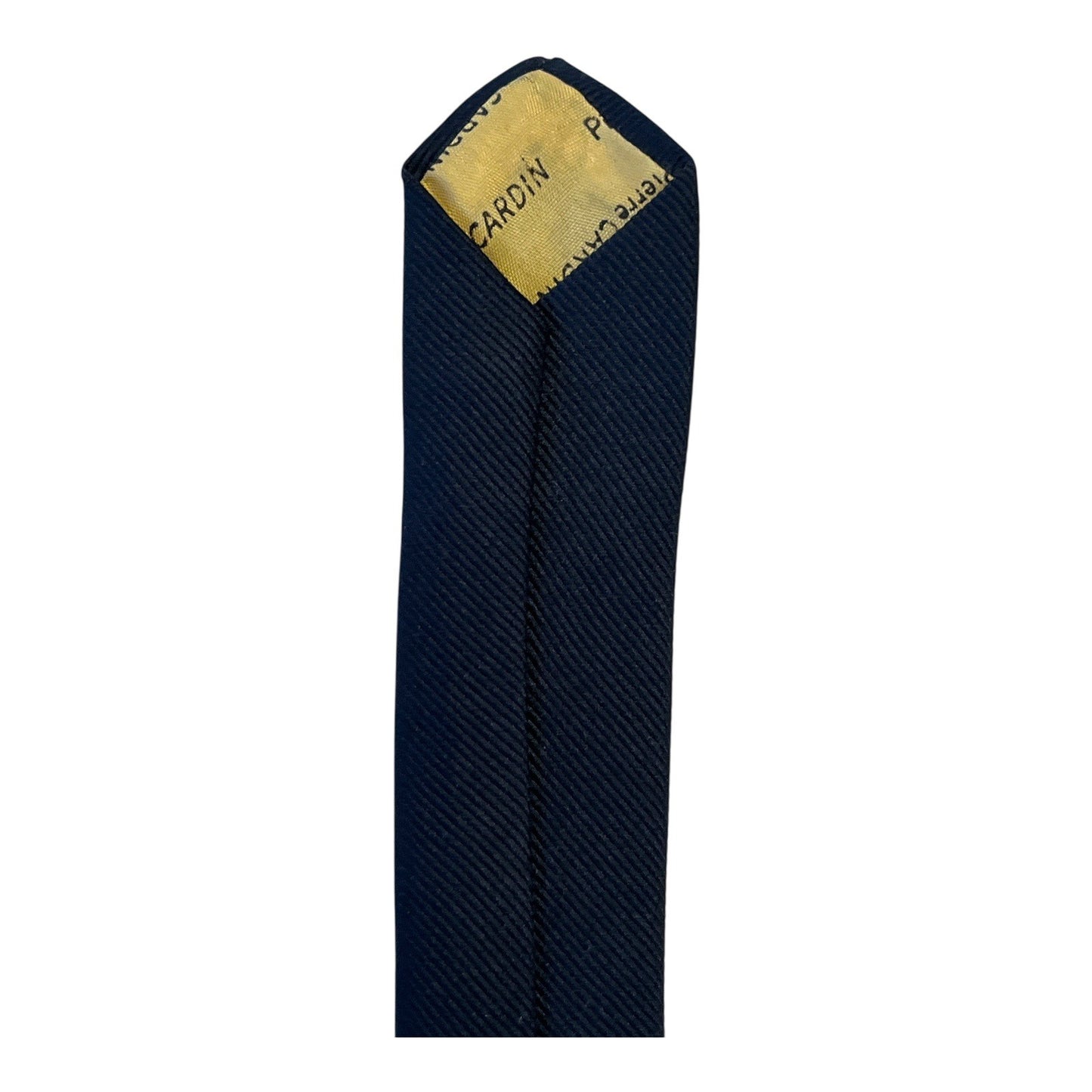 Vintage Pierre Cardin Navy Blue Necktie – Monogram Logo – 54” – 1980s–1990s