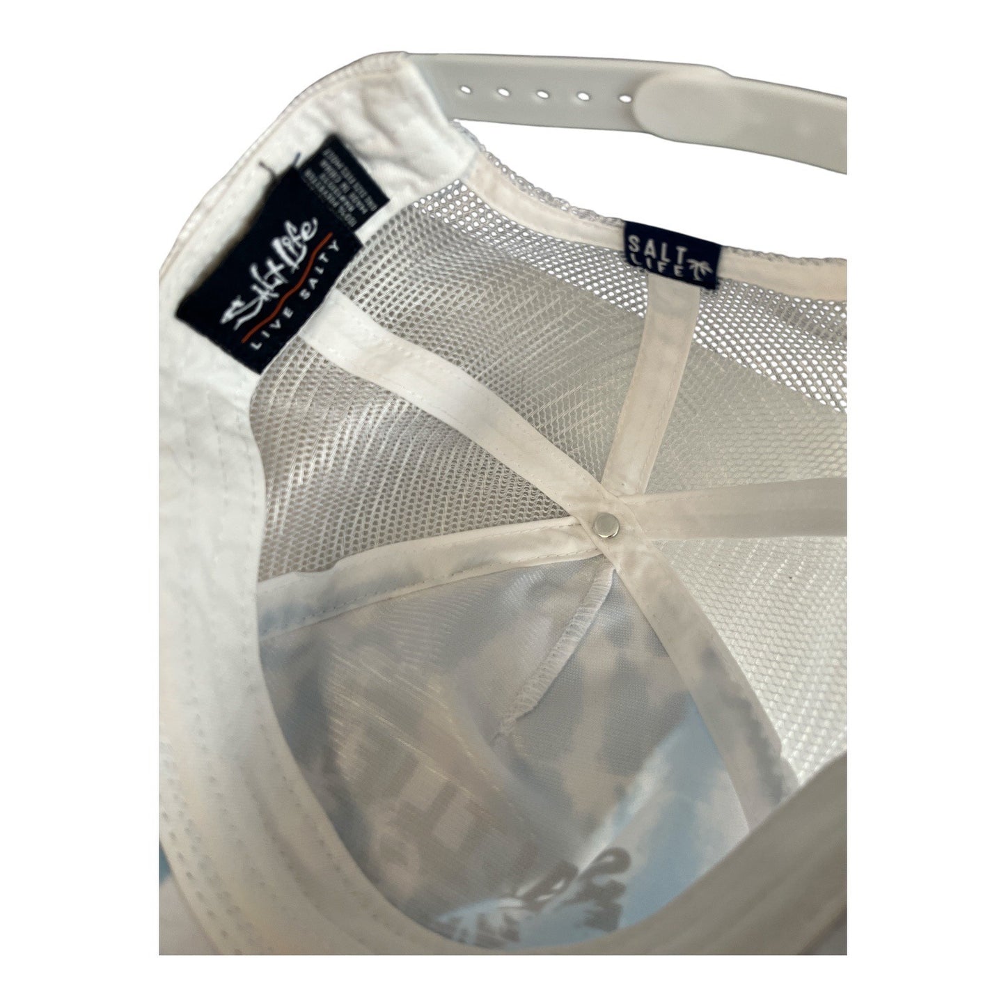 Salt Life Live Salty Blue Tie Dye Trucker Hat Mesh Snapback Cap