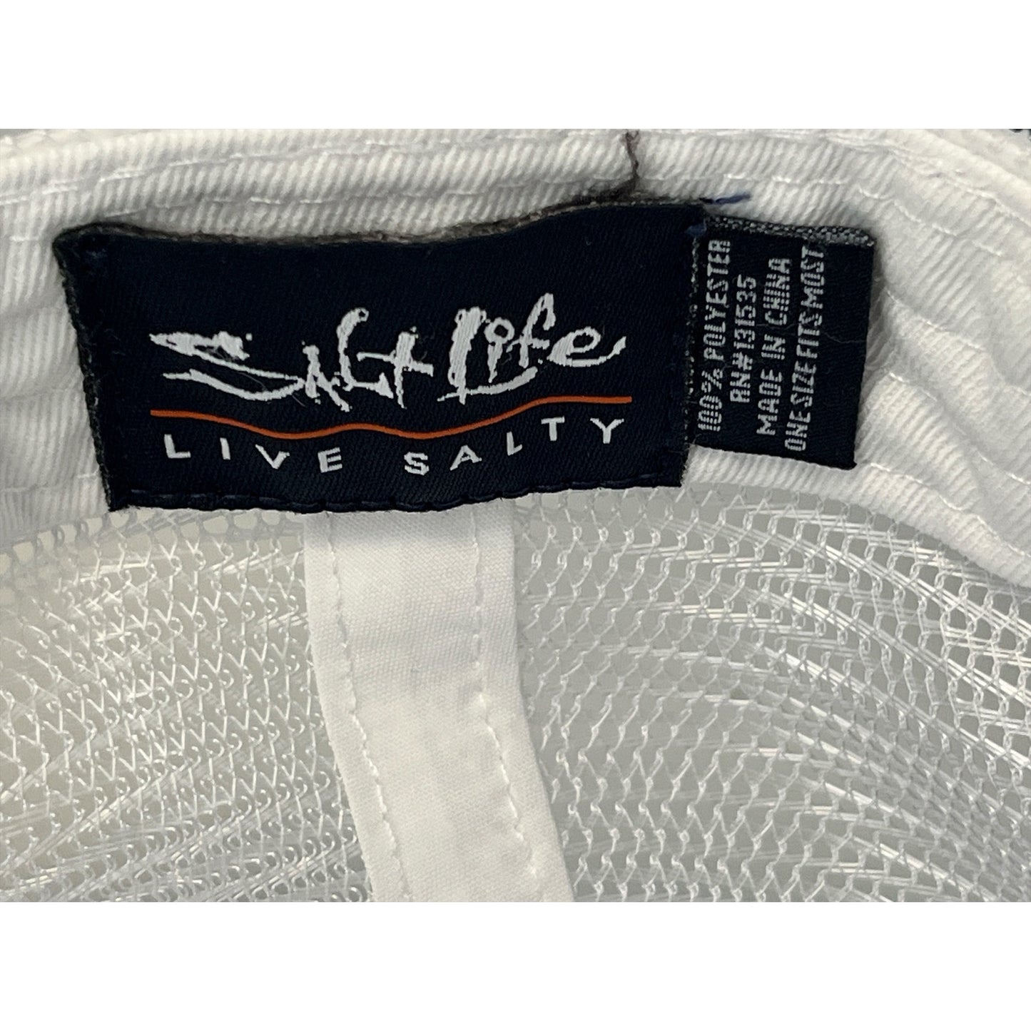 Salt Life Live Salty Blue Tie Dye Trucker Hat Mesh Snapback Cap