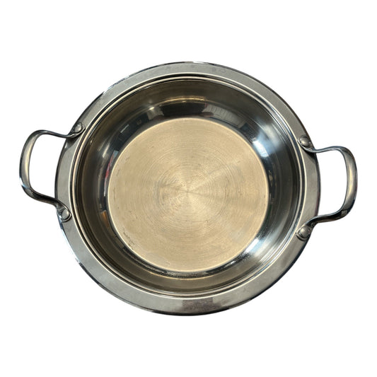 Wolfgang Puck Bistro 18/10 Stainless Steel Buffet Server Dish with Handles 13"