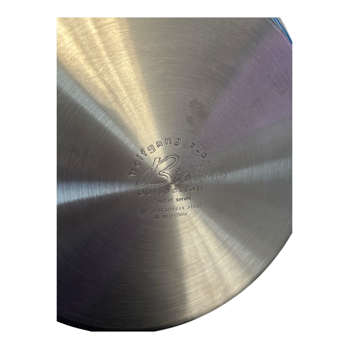 Wolfgang Puck Bistro 18/10 Stainless Steel Buffet Server Dish with Handles 13"