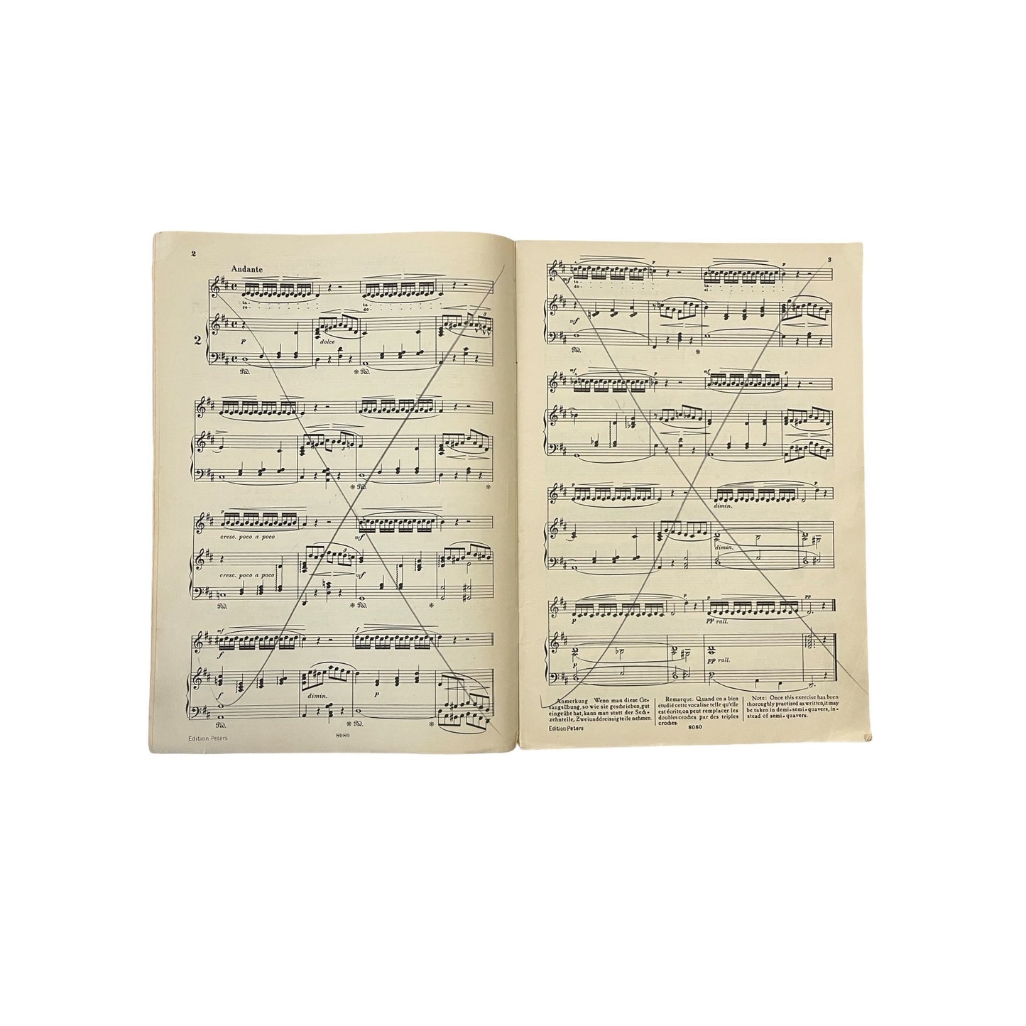 Vintage Lütgen Vocal Exercises Sheet Music Book Edition Peters Mezzo Soprano Baritone