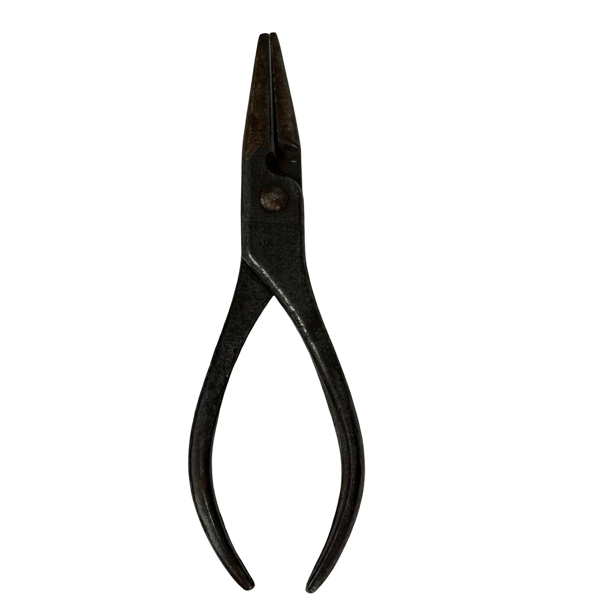 Vintage Forged USA Long Nose Flat Jaw Pliers 6.25 Inch American Made Steel Hand Tool
