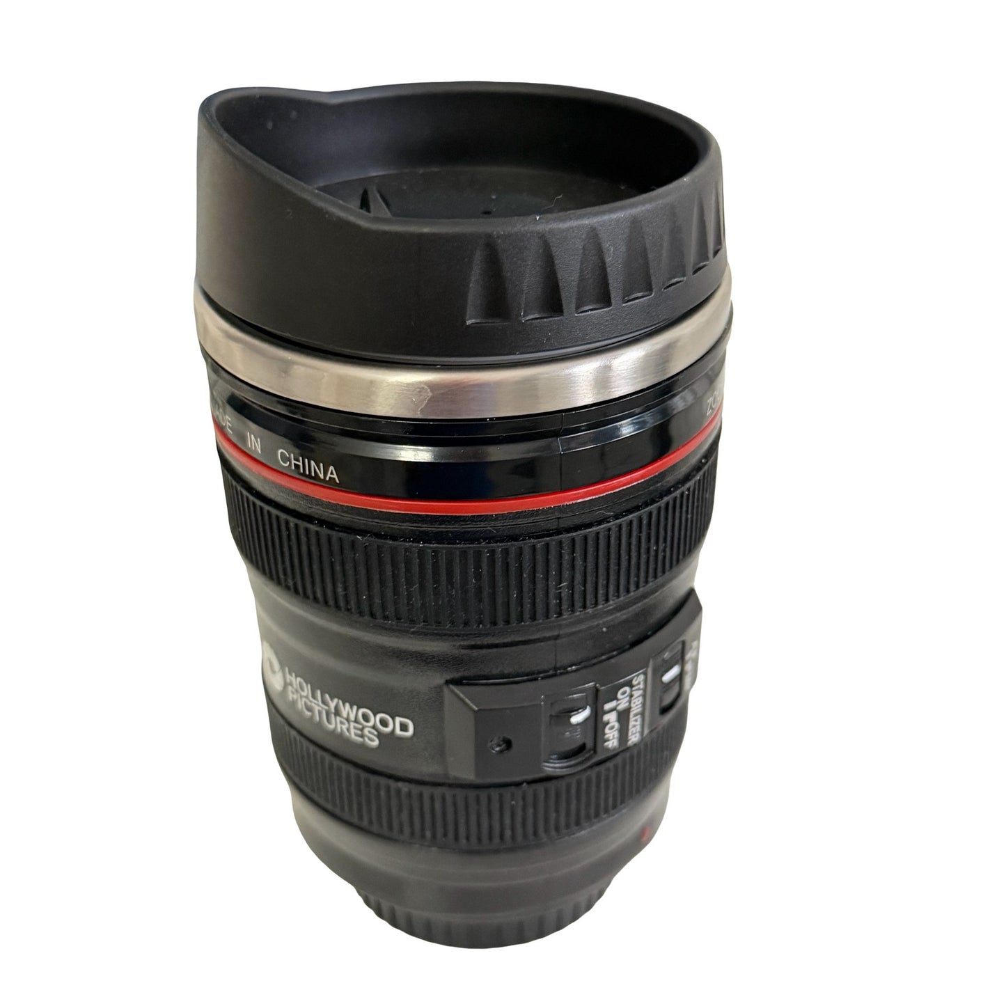 Hollywood Pictures Camera Lens Travel Mug 24-105mm Photography Novelty Cup