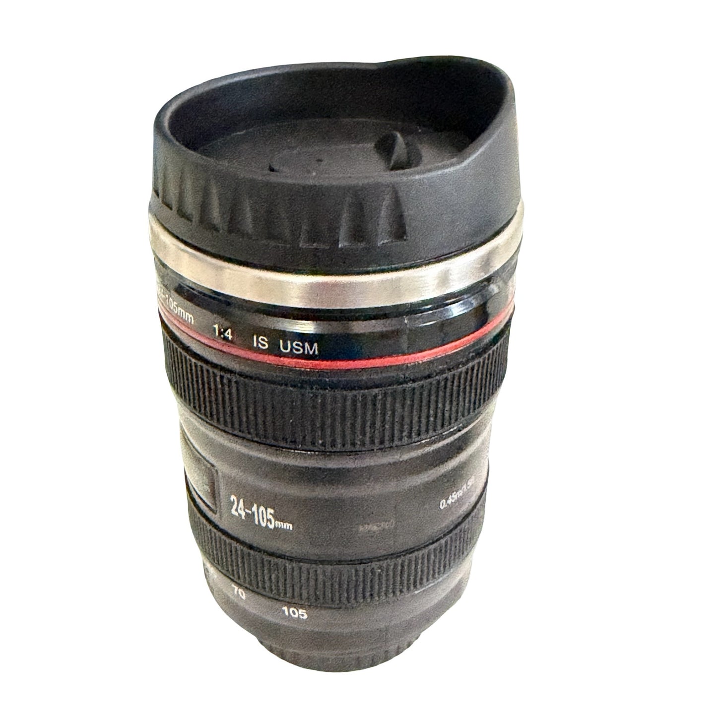 Hollywood Pictures Camera Lens Travel Mug 24-105mm Photography Novelty Cup