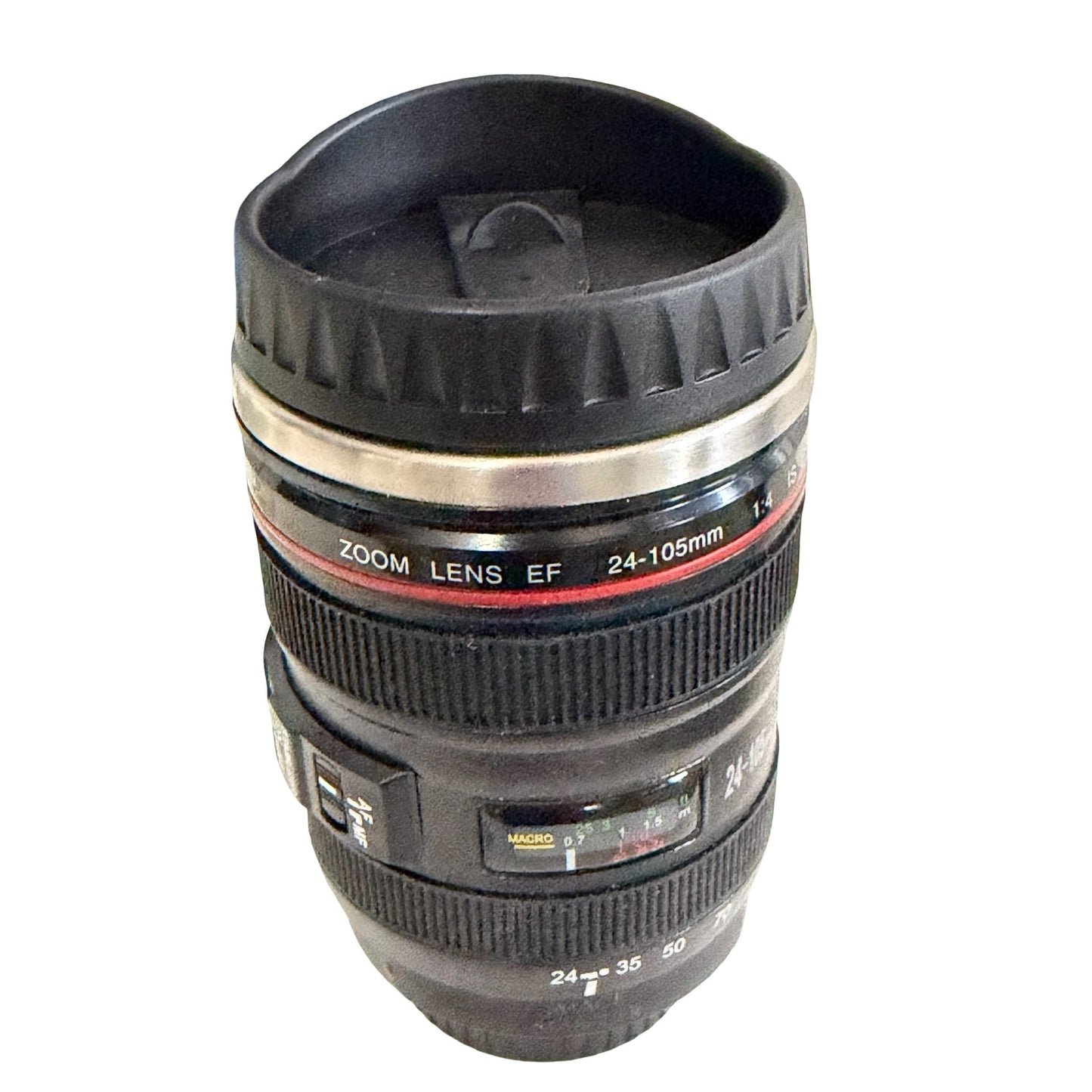 Hollywood Pictures Camera Lens Travel Mug 24-105mm Photography Novelty Cup