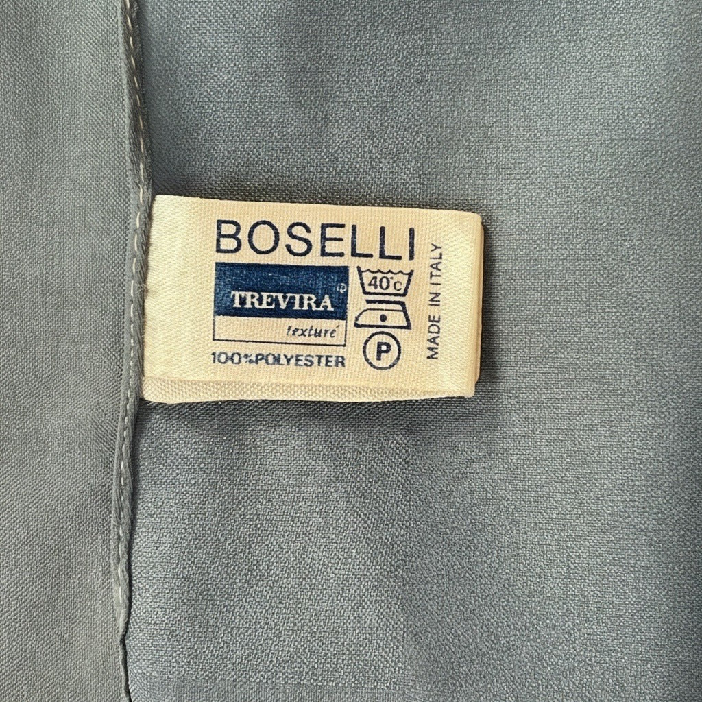 Vintage Boselli Trevira Italian Slate Blue Scarf Made in Italy