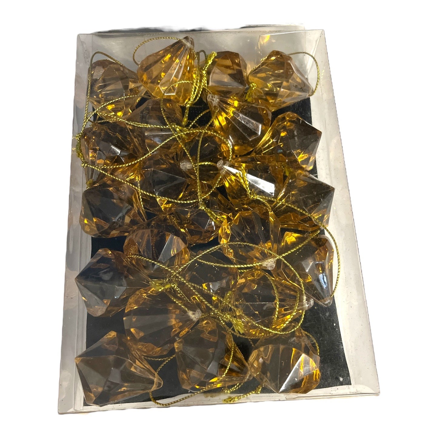 Gilded Noel Amber Diamond-Shaped Holiday Ornaments – Set of 24 – Target 2008