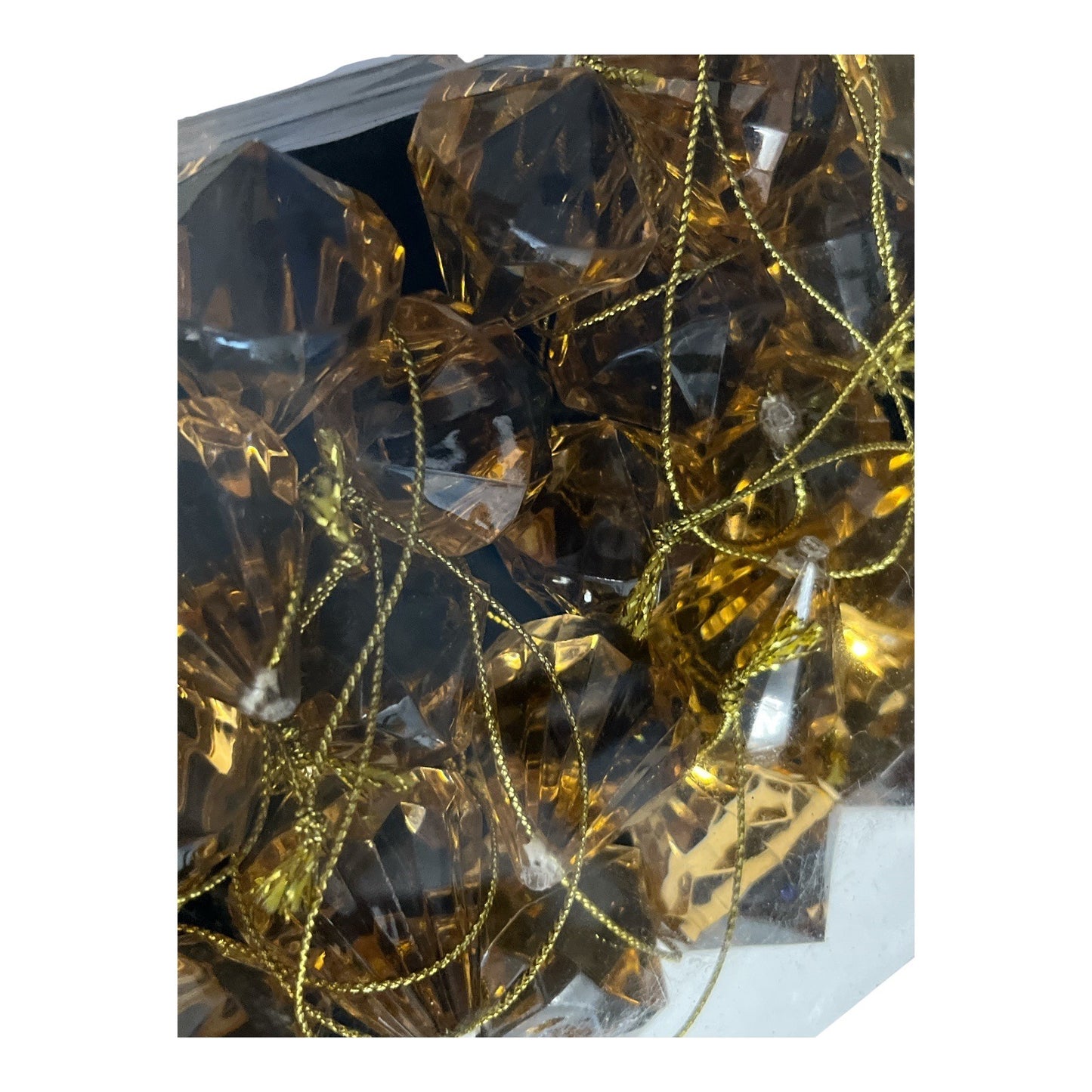 Gilded Noel Amber Diamond-Shaped Holiday Ornaments – Set of 24 – Target 2008