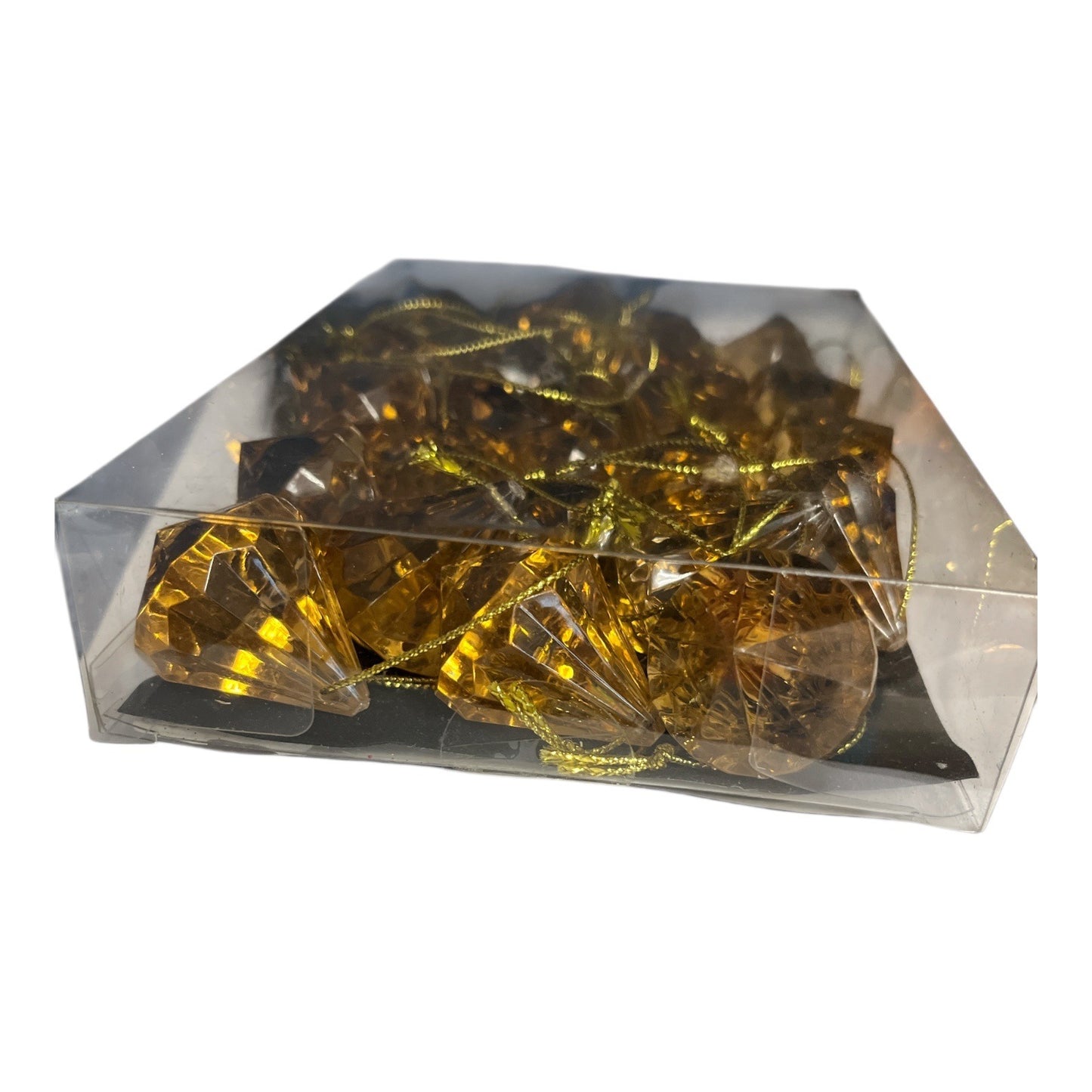 Gilded Noel Amber Diamond-Shaped Holiday Ornaments – Set of 24 – Target 2008