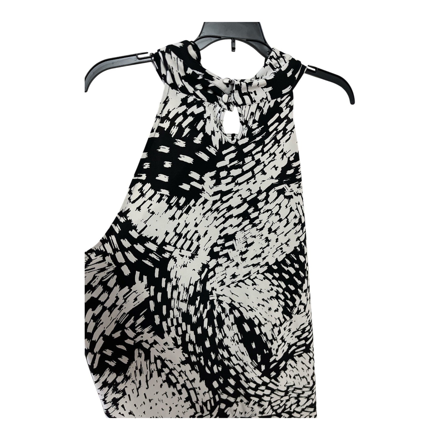 Michael Michael Kors Women’s XL Black & White Abstract Print Sleeveless Blouse