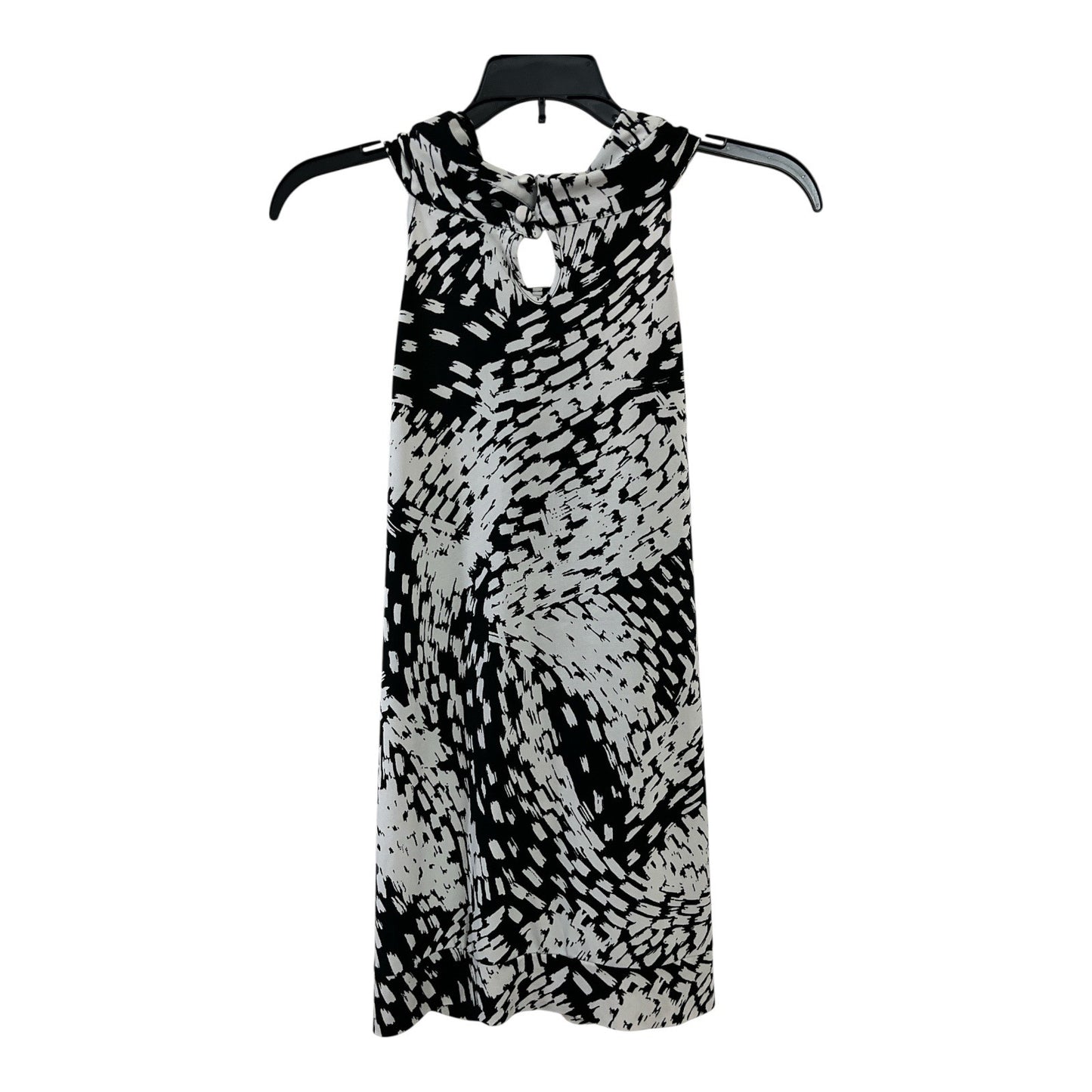Michael Michael Kors Women’s XL Black & White Abstract Print Sleeveless Blouse
