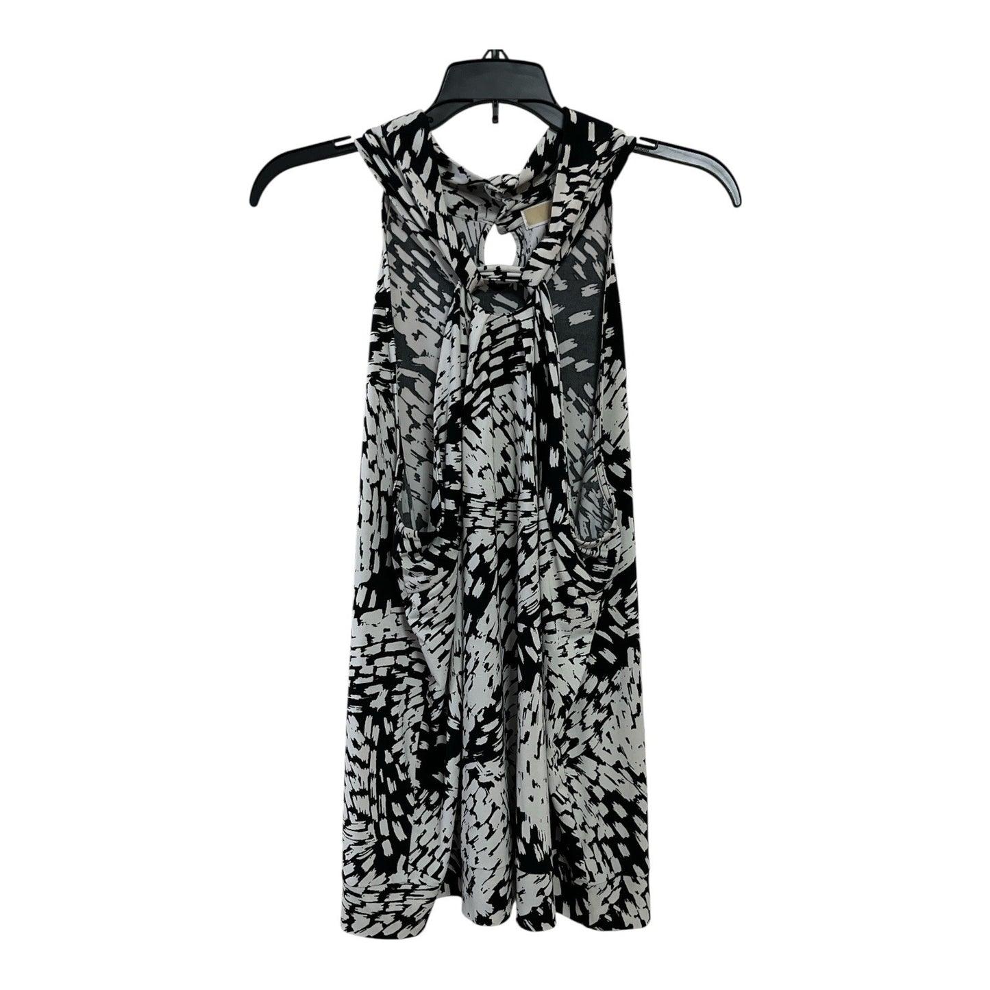 Michael Michael Kors Women’s XL Black & White Abstract Print Sleeveless Blouse
