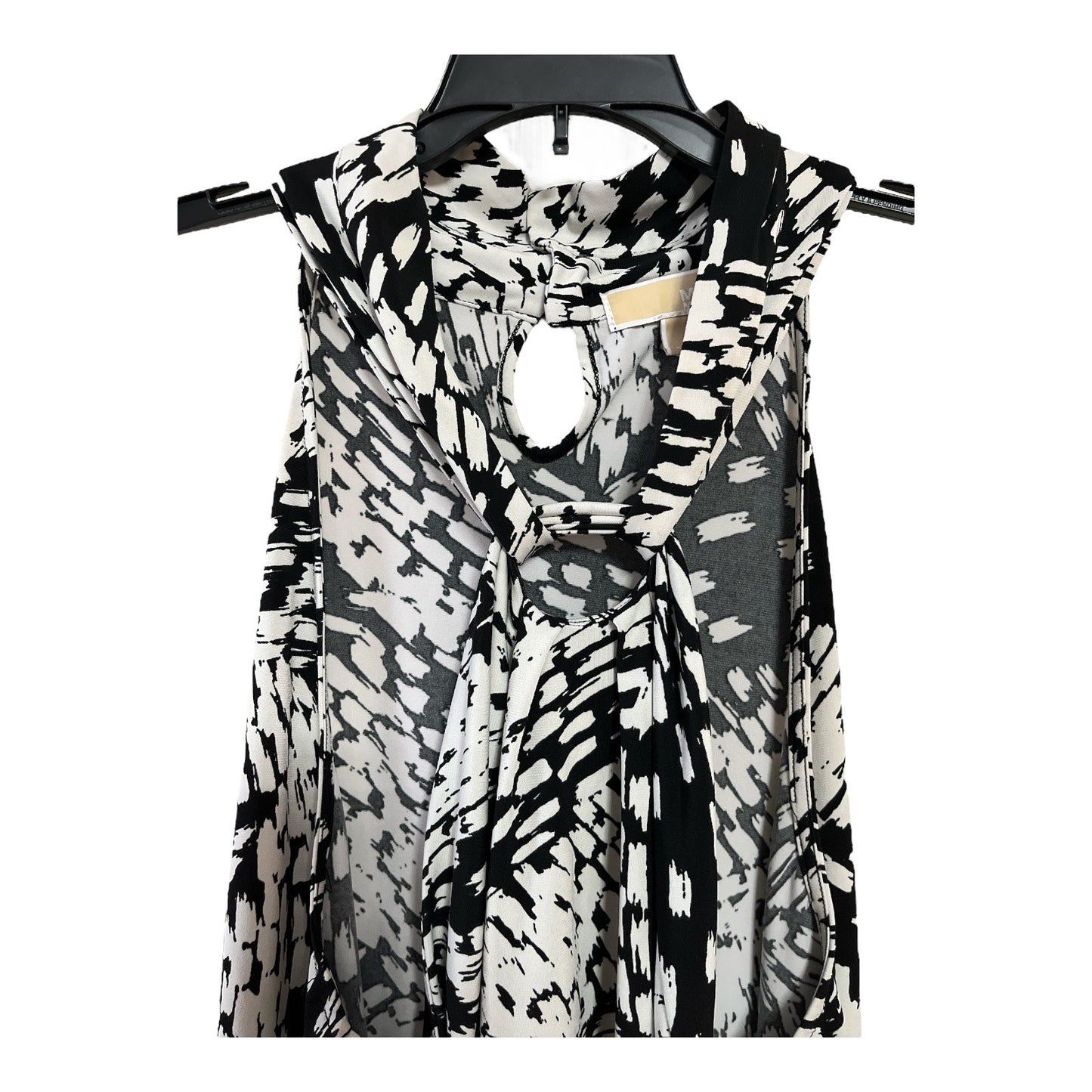 Michael Michael Kors Women’s XL Black & White Abstract Print Sleeveless Blouse
