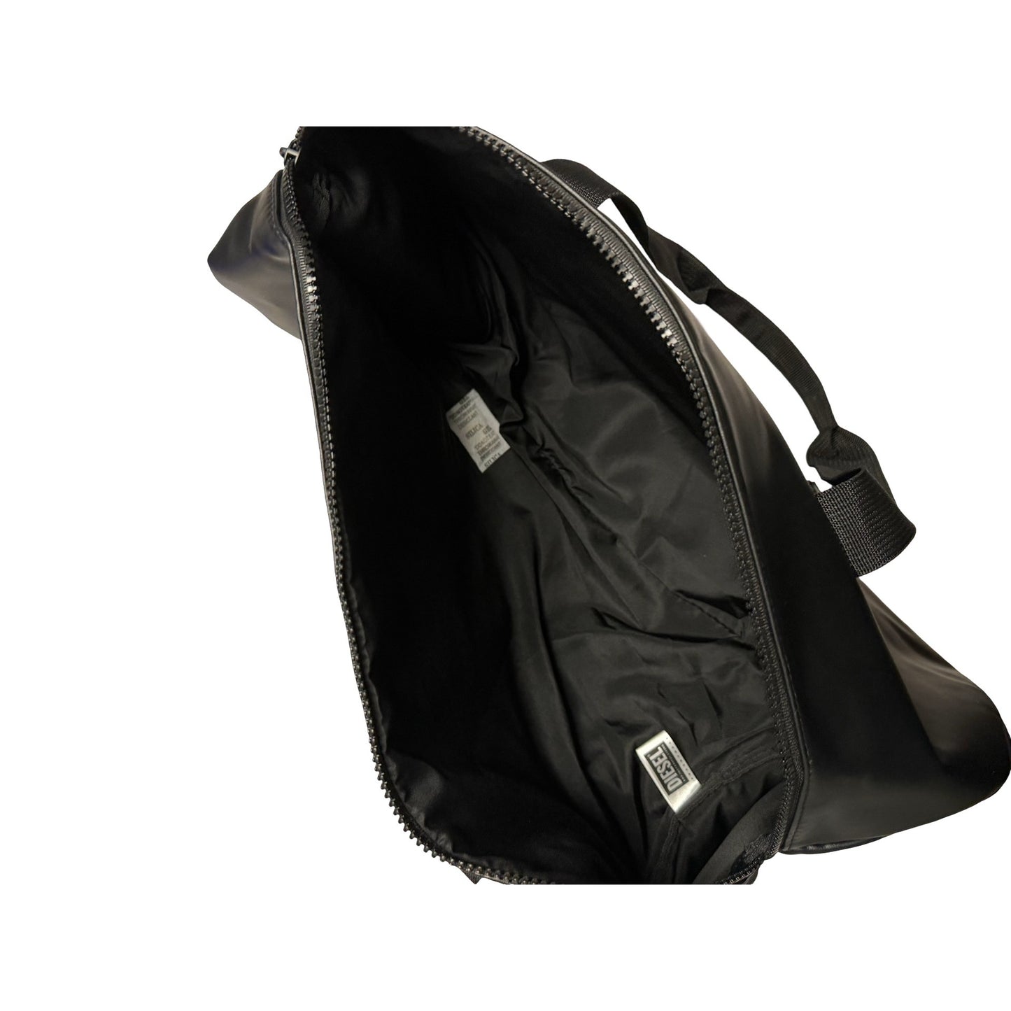 Diesel Fragrances Black Duffel Bag Promotional Travel Gym Tote Large Zip Carryall
