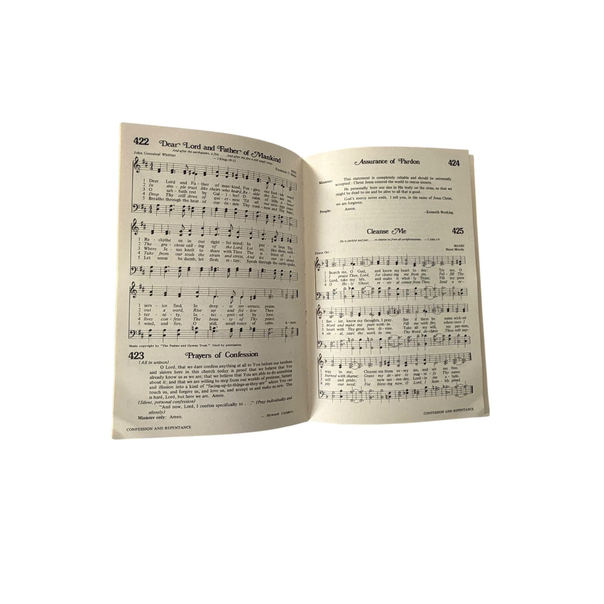 Vintage 1976 Hymns for the Family of God Paragon Hardcover Christian Hymnal Music