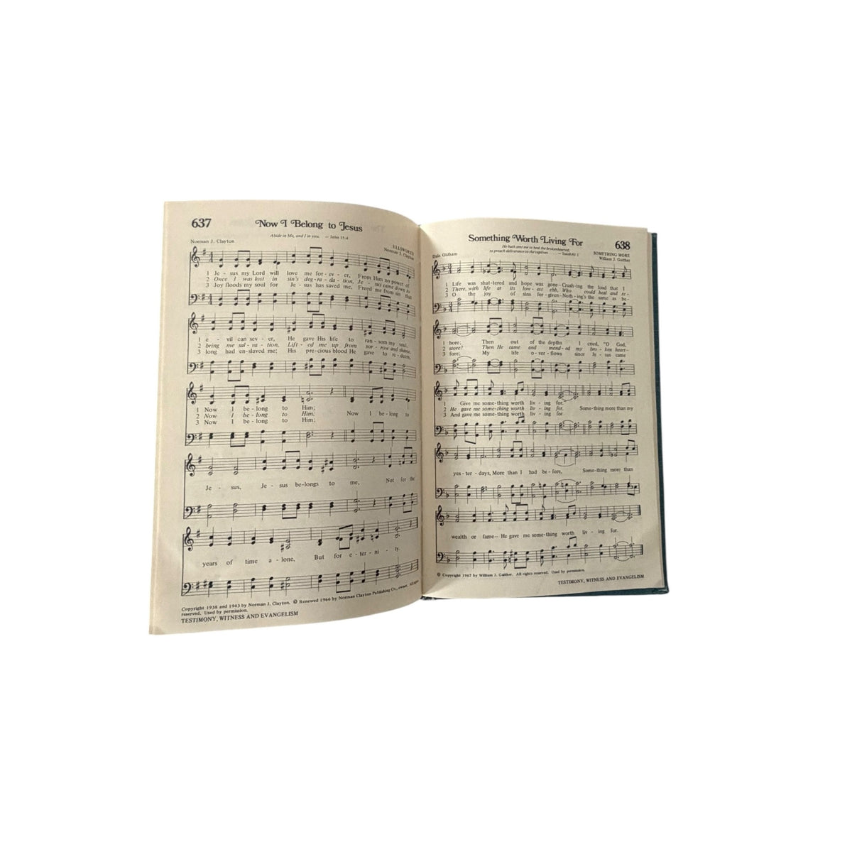 Vintage 1976 Hymns for the Family of God Paragon Hardcover Christian Hymnal Music