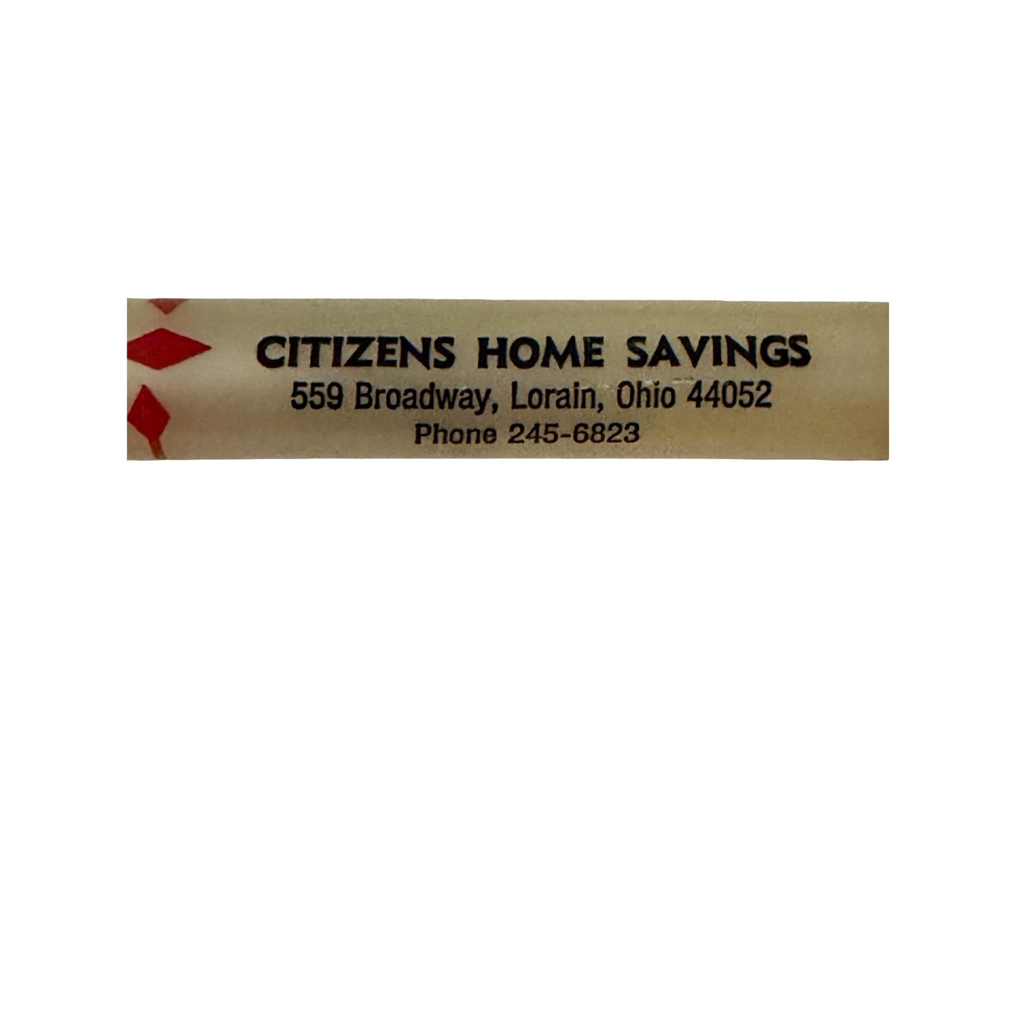 Vintage Citizens Home Savings Advertising Can Opener Lorain Ohio Bank Promotional Giveaway