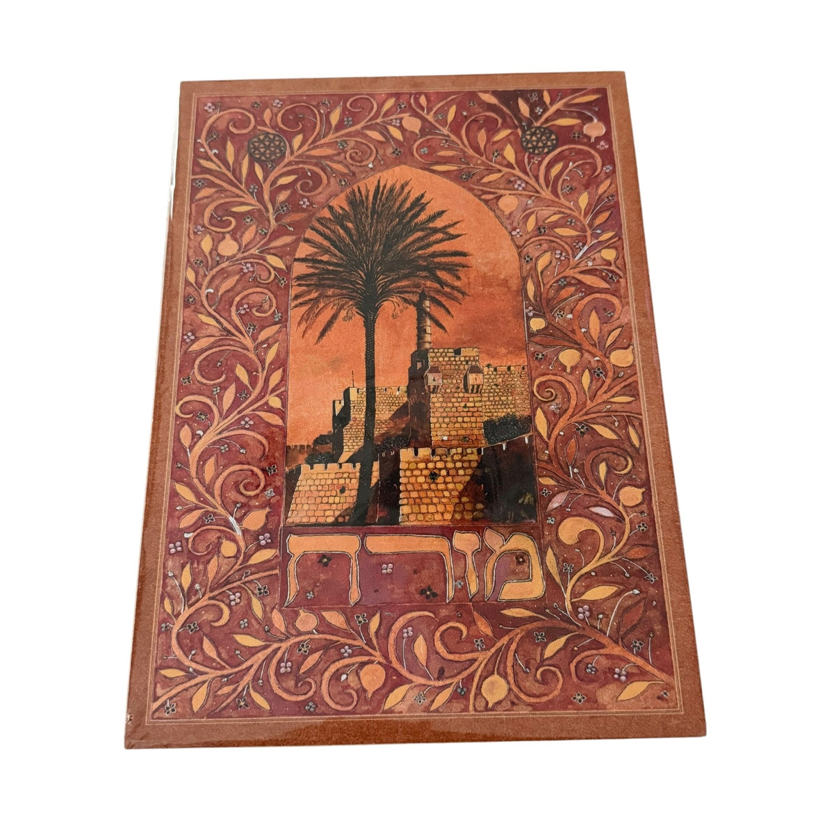 Ron Cohen Mizrach Jerusalem Tower of David Judaica Wall Art Plaque 8x11