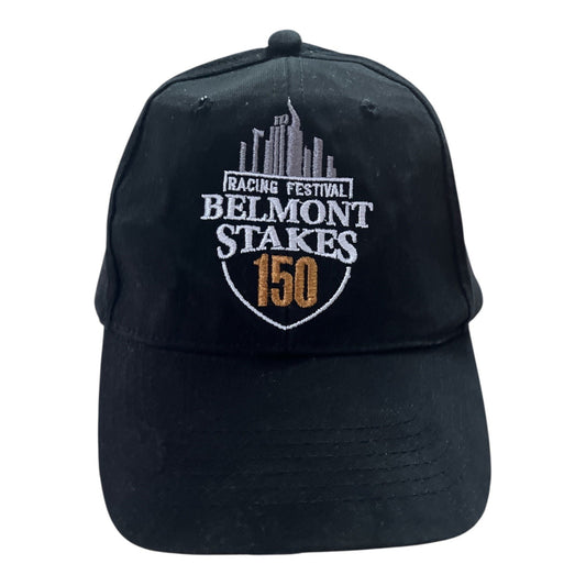 Belmont Stakes 150 Racing Festival Adjustable Black Cap Hat – 2018 Horse Racing Memorabilia