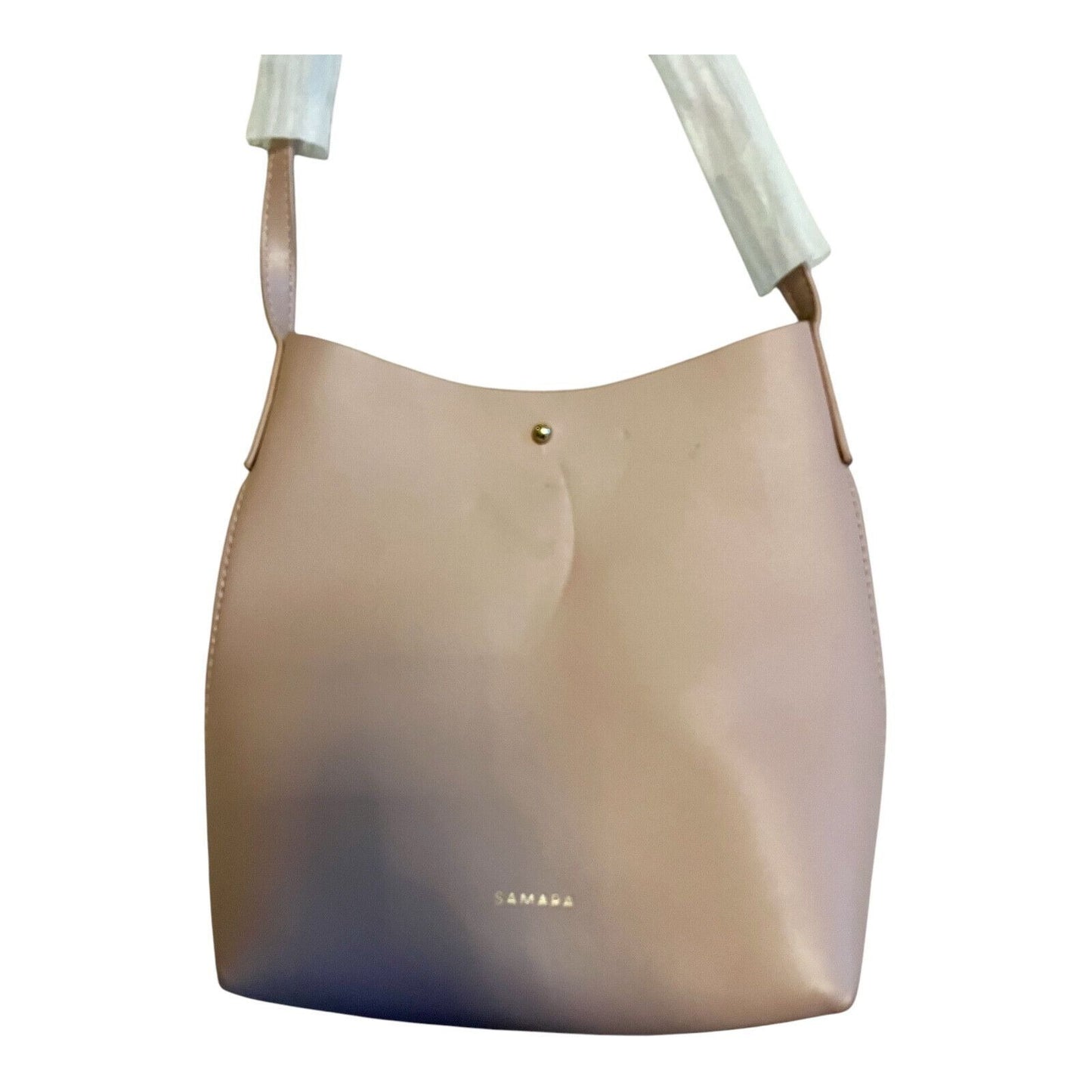 Samara Peony Pink Vegan Leather Shoulder Crossbody Bag – Medium – Adjustable Strap